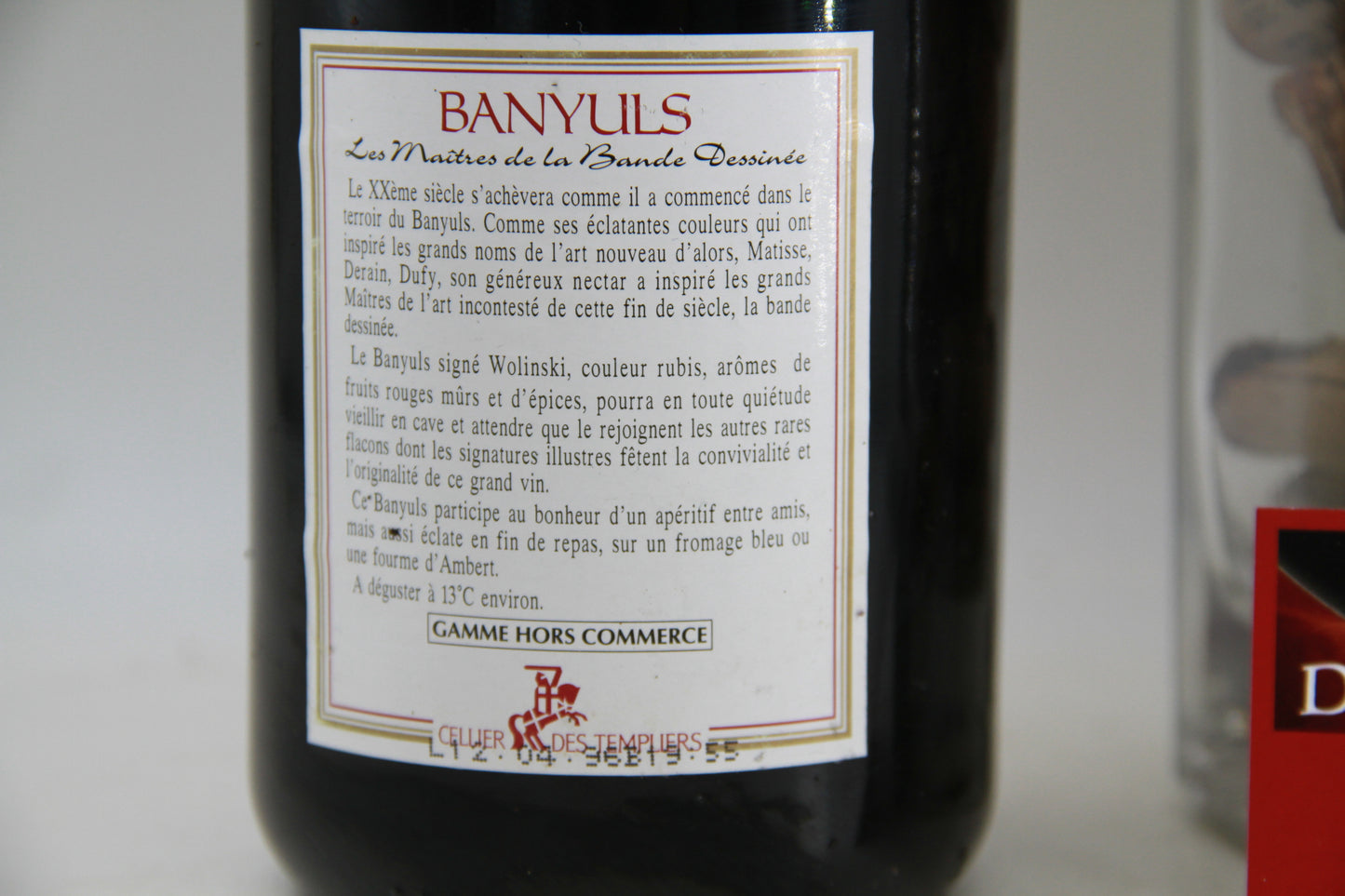 Banyuls "Demi sec " Wolinski Cellier des Templiers - Eric-Dixvins