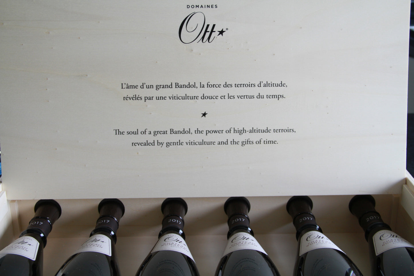 Chateau Romassan ** 2017 ** Bandol Domaines Ott caisse collector 6x - Eric-Dixvins