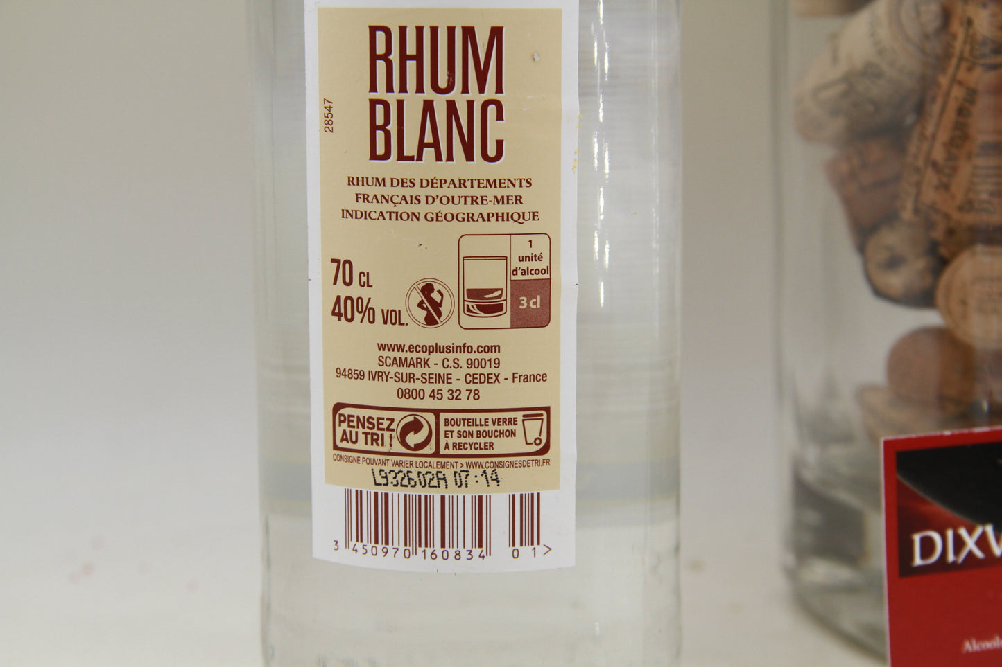 Rhum Volcan 70 ties Pur Agricole. 70cl. 40°