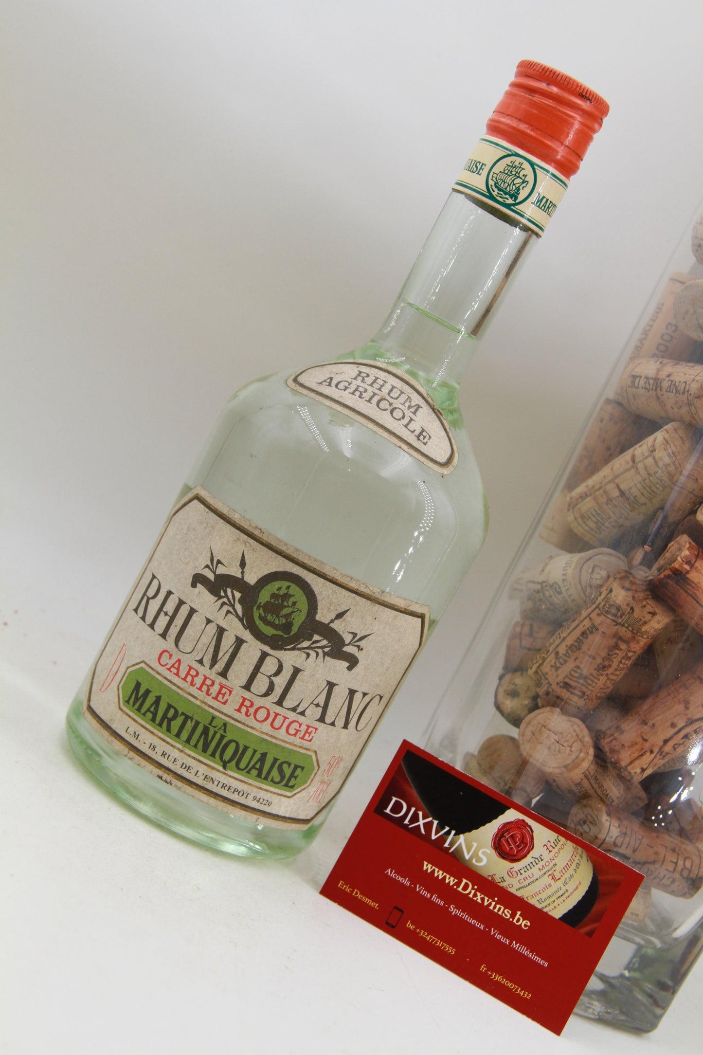 Rhum Blanc Carré Rouge 50 ties Pur Agricole. 70cl. 50°
