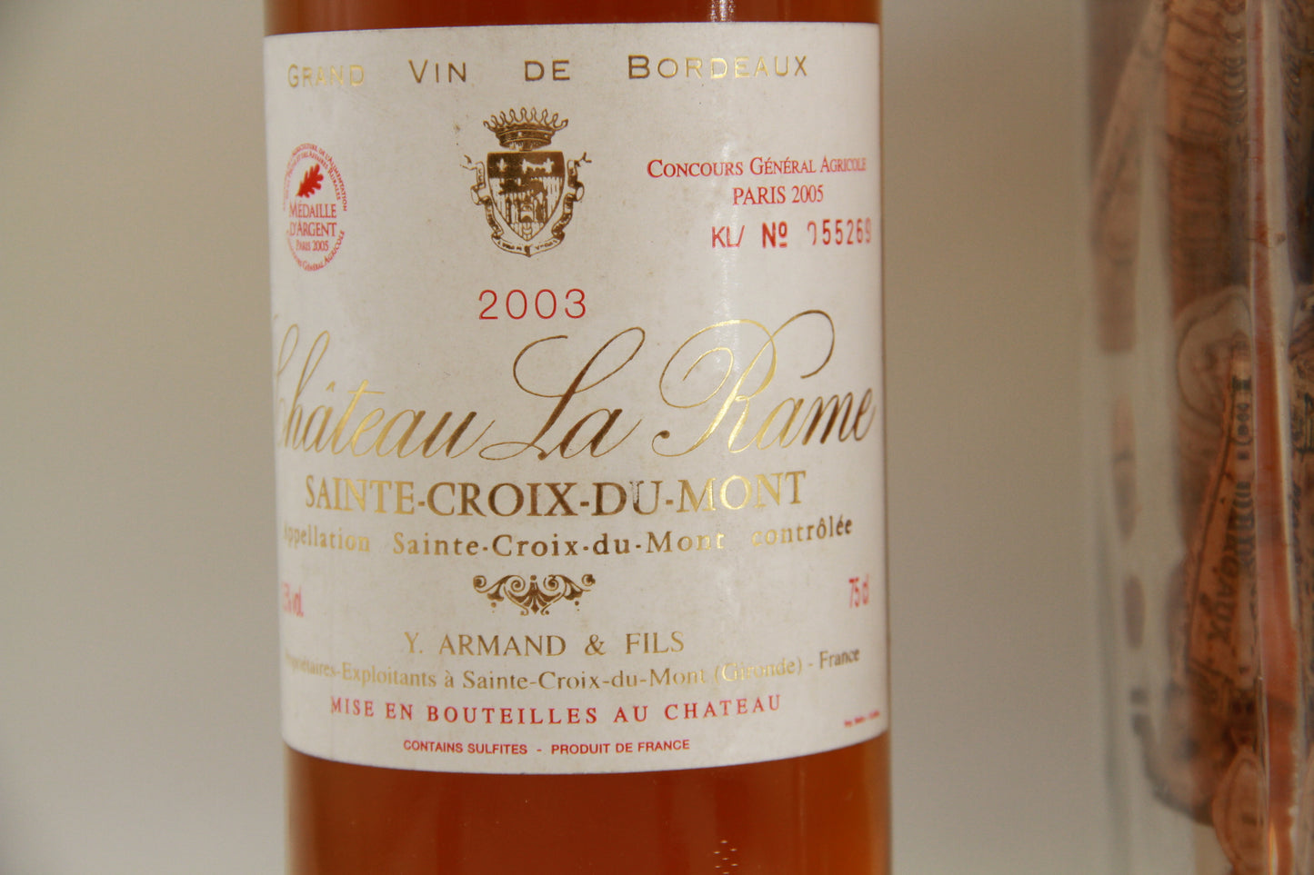 Chateau La Rame Sainte Croix Du Mont 2003