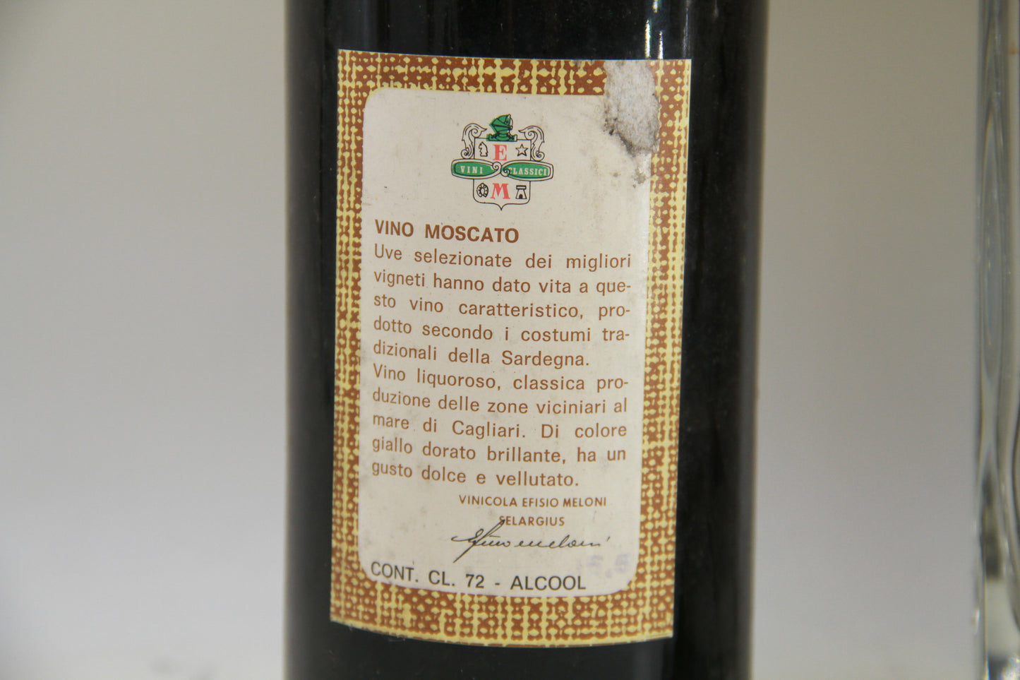 Moscatel Di Sardegna Méloni 1968