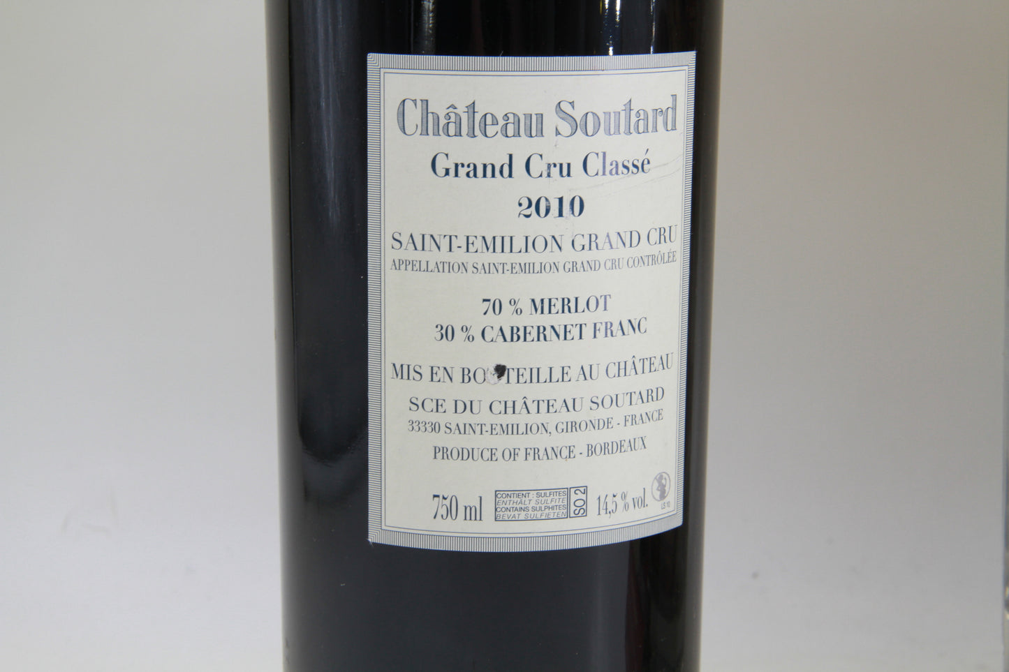 Chateau Soutard St Émilion Grand Cru Classé 2010