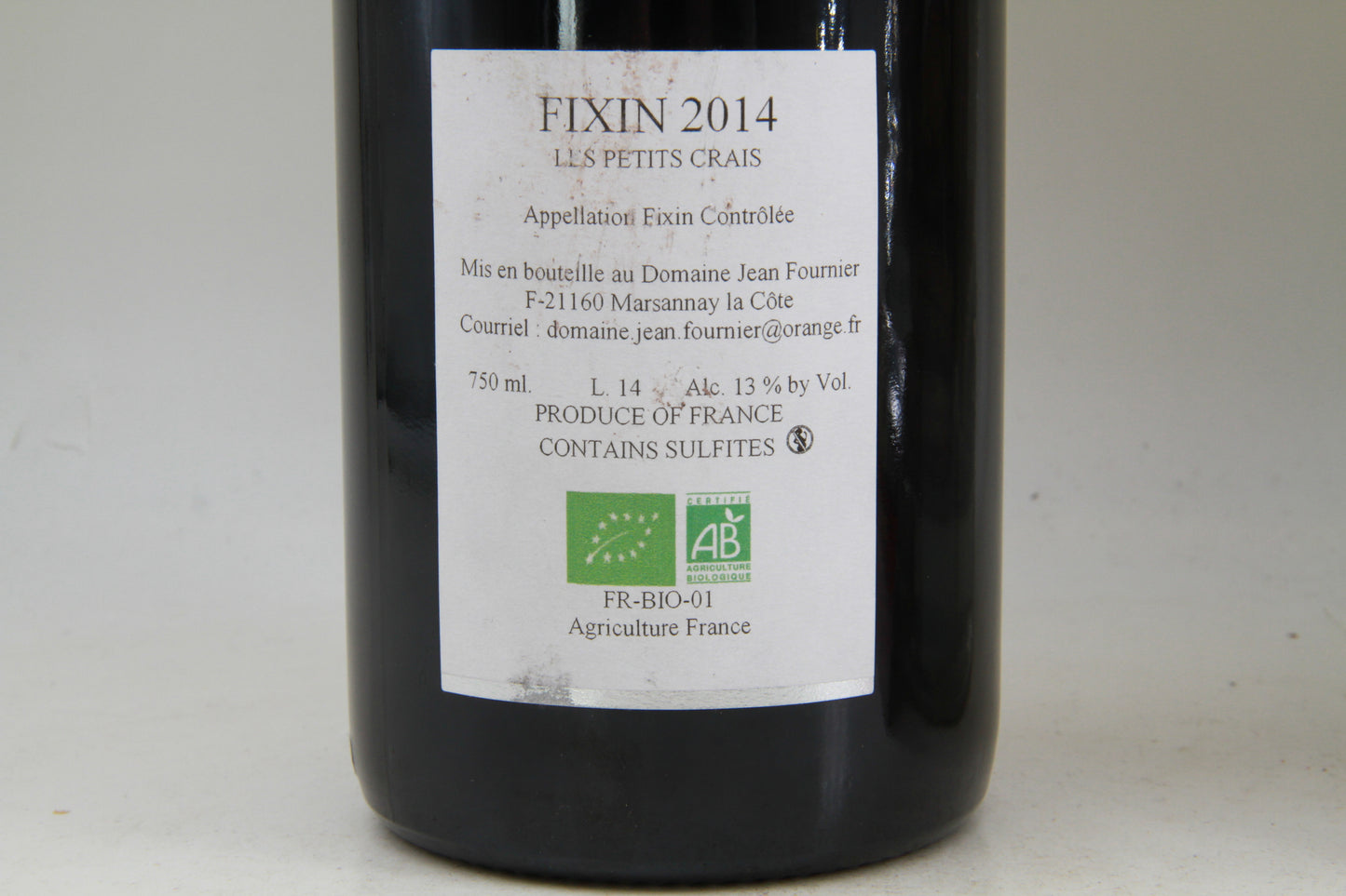 Fixin "Les Petits Crais" Jean Fournier. 2014
