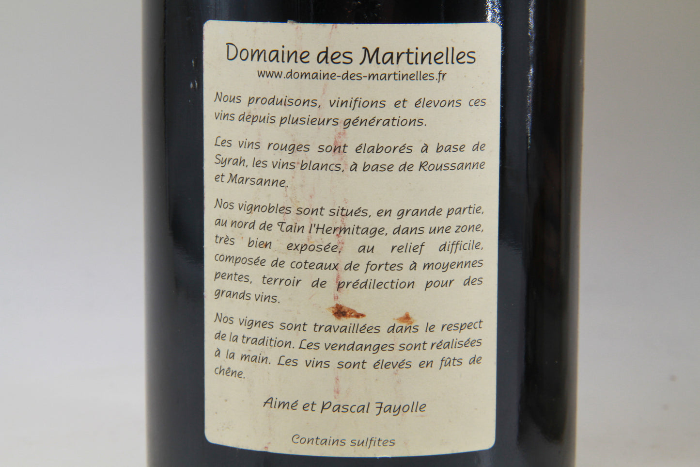 Hermitage Domaine des Martinelles 2005