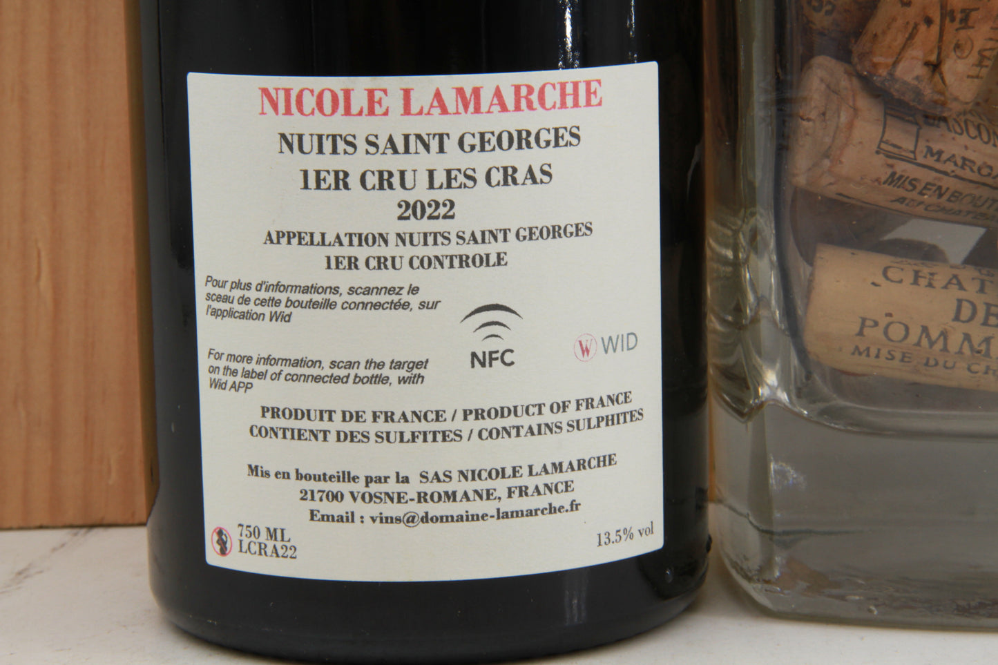 Nuits Saint Georges 'les Cras', 1er Cru, Nicole Lamarche 2022