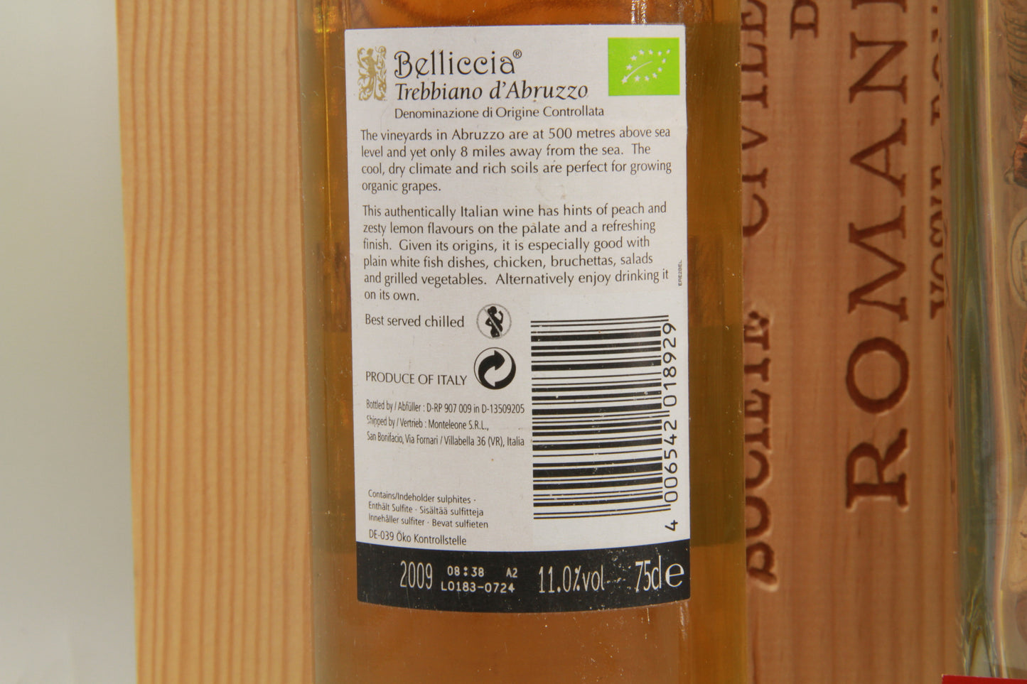 Belliccia. Trebbiano d'Abruzzo. 2009