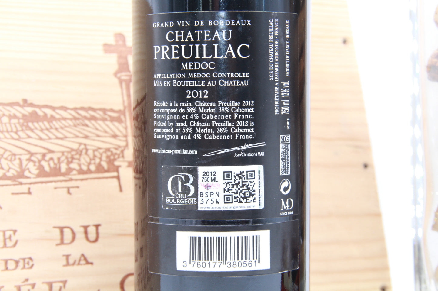 Chateau Preuillac Cru Bourgeois Médoc 2012