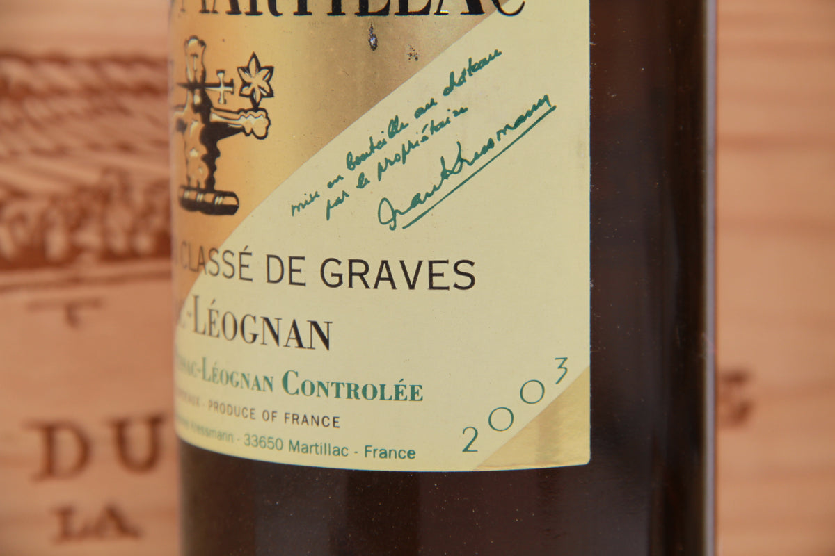 Château Latour Martillac Grand Cru Classé Pessac-Léognan. 2003