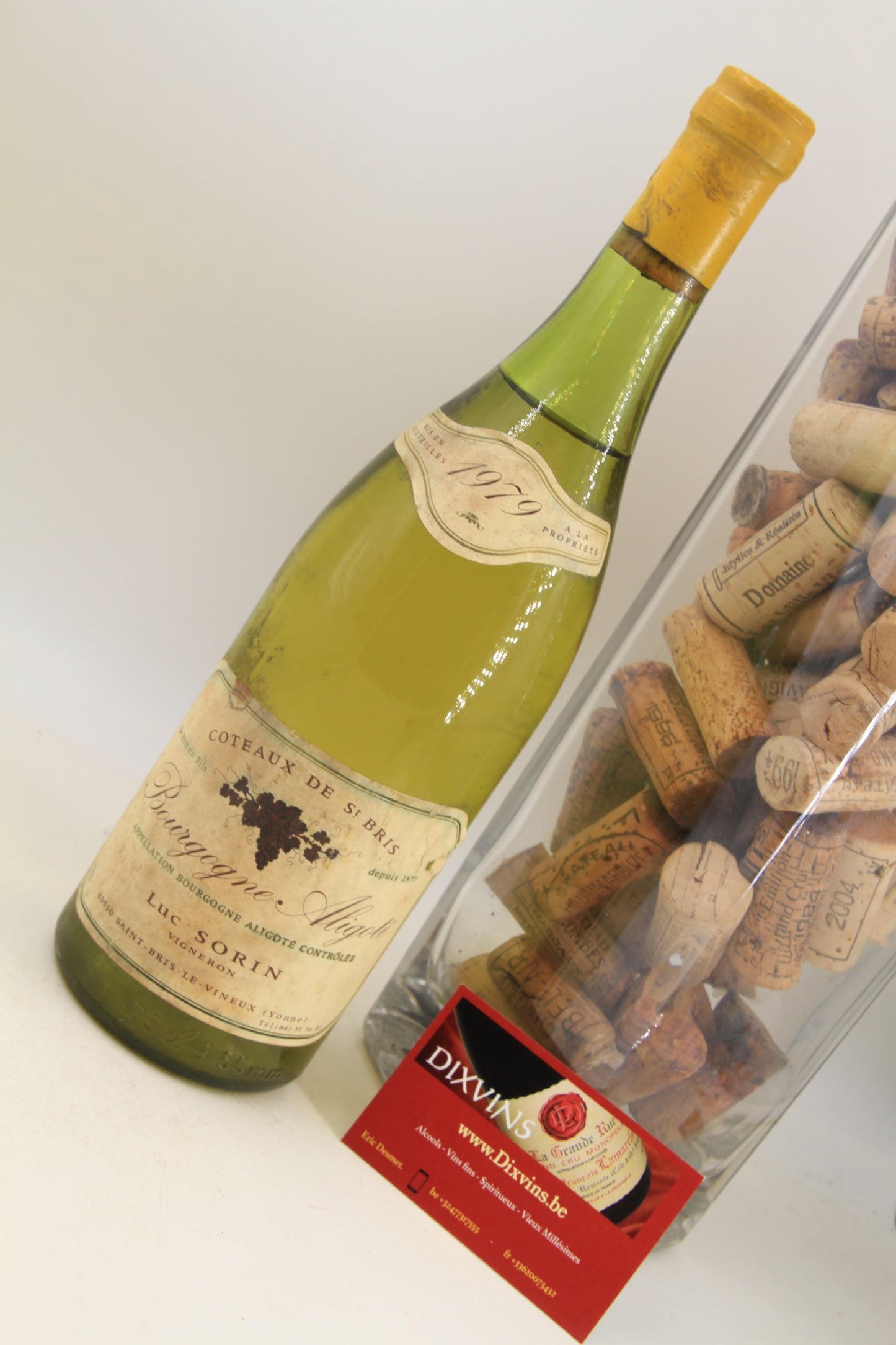 -Bourgogne Aligoté " Coteaux de St Bris " ** 1979 ** Luc Sorin - Eric-Dixvins