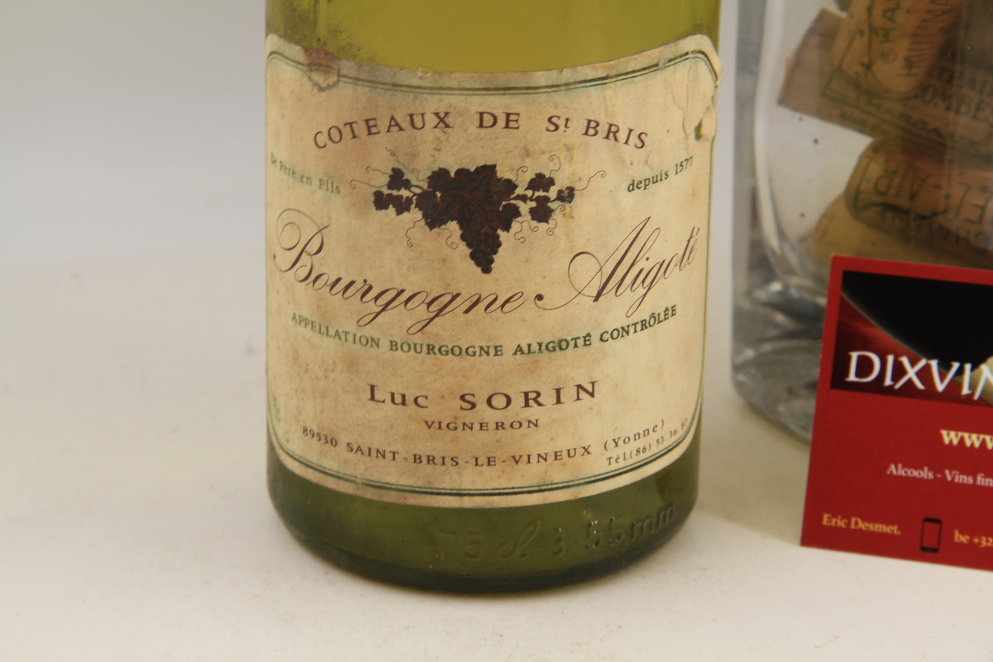 -Bourgogne Aligoté " Coteaux de St Bris " ** 1979 ** Luc Sorin - Eric-Dixvins
