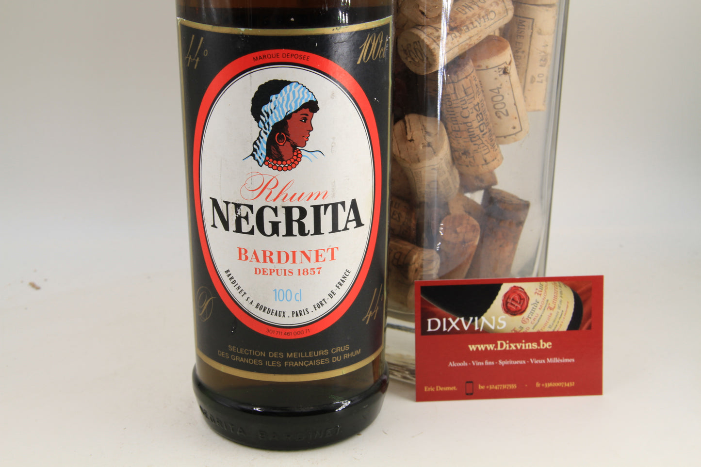 Rhum Négrita Bardinet 90 ties 100cl. 44% - Eric-Dixvins