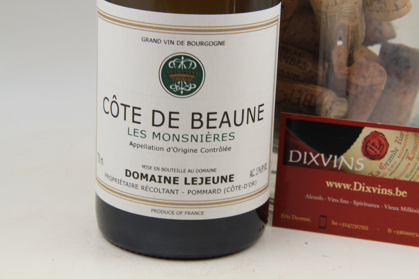- Cote de Beaune " Les Monsnières " ** 2014 ** Domaine Lejeune - Eric-Dixvins