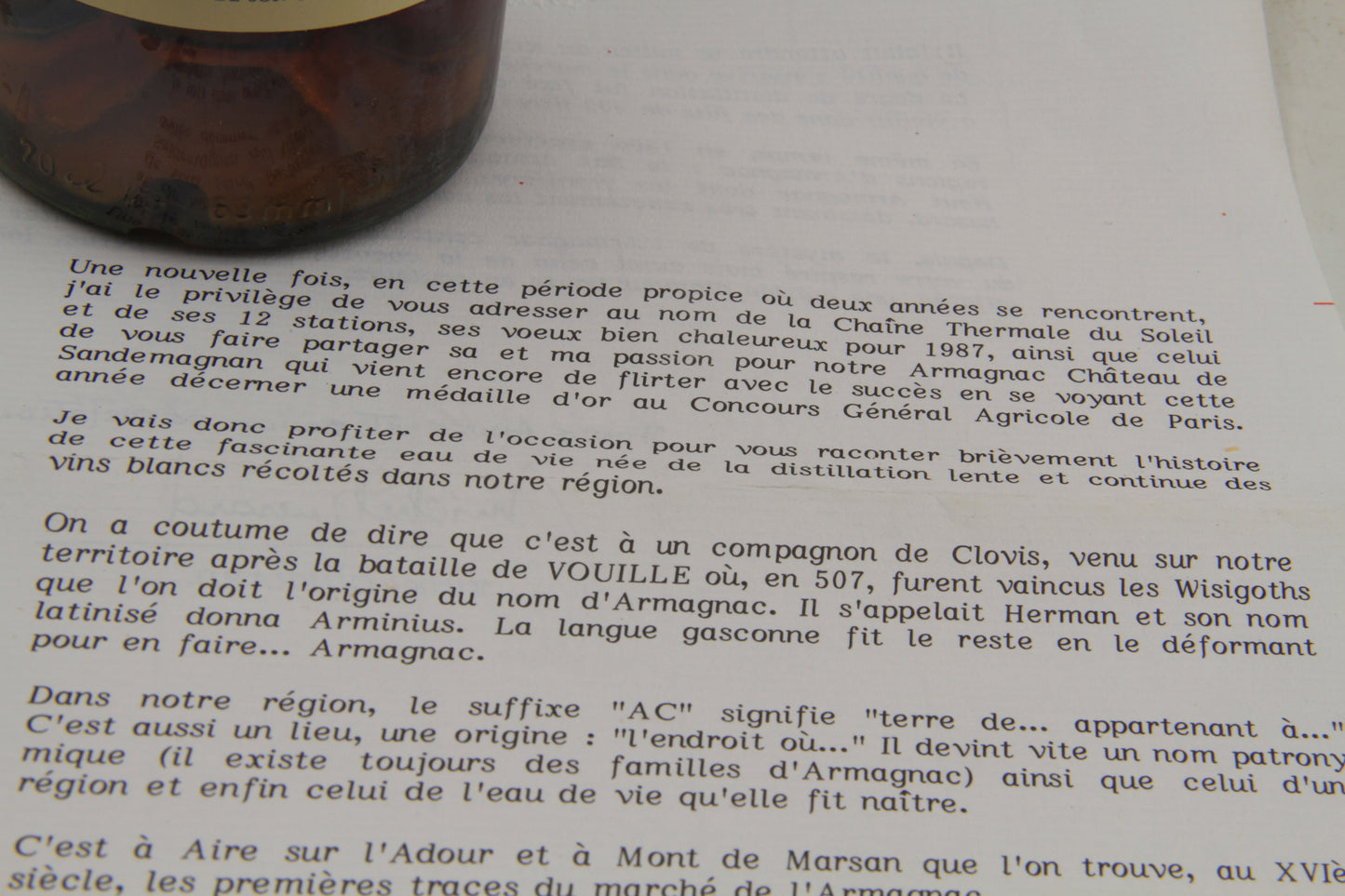Armagnac ** 10 de fut de chène ** Chateau De Sandemagnan - Eric-Dixvins