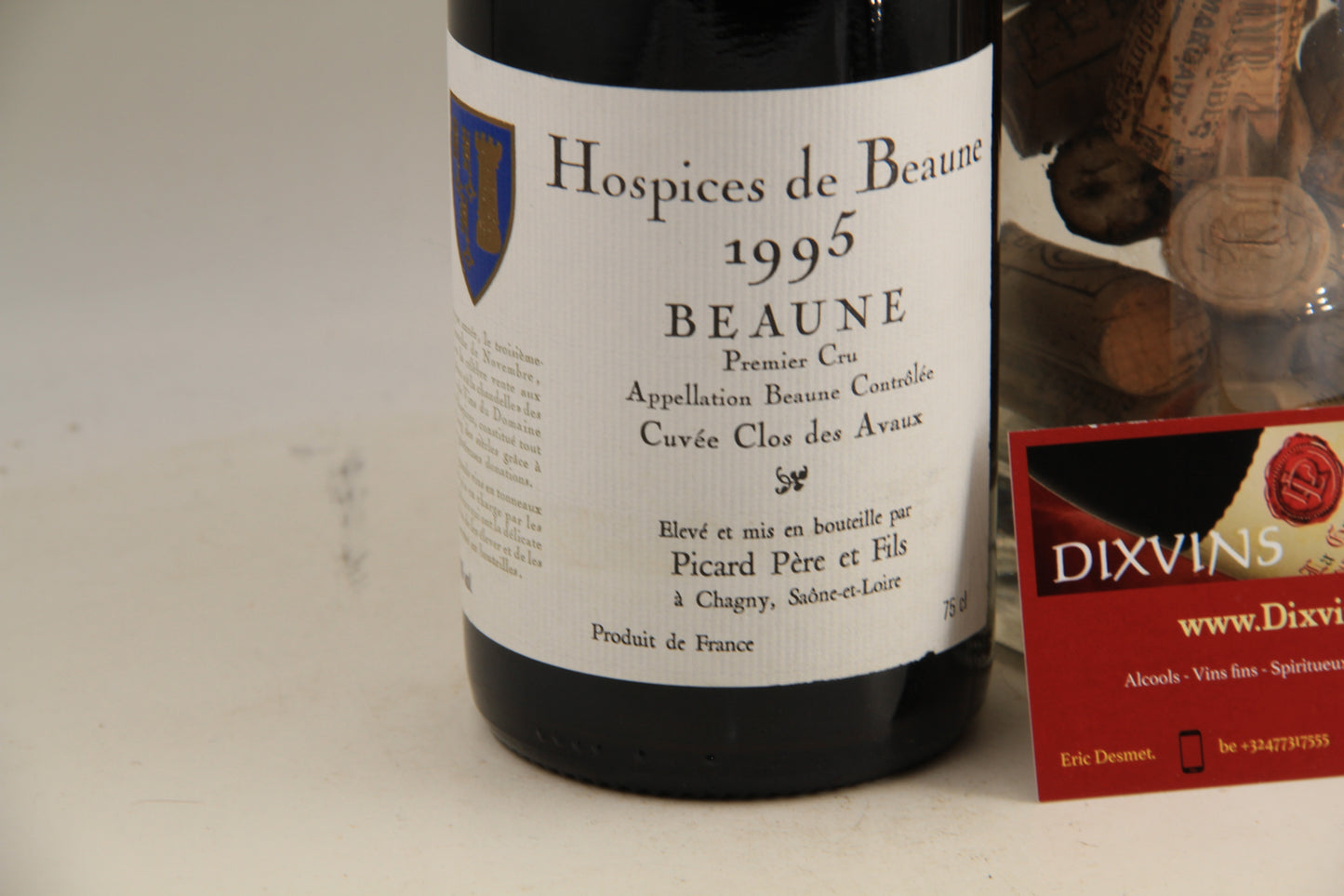 Beaune " Cuvée Clos des Avaux " 1er Cru ** 1995 ** Hospices de Beaune - Eric-Dixvins