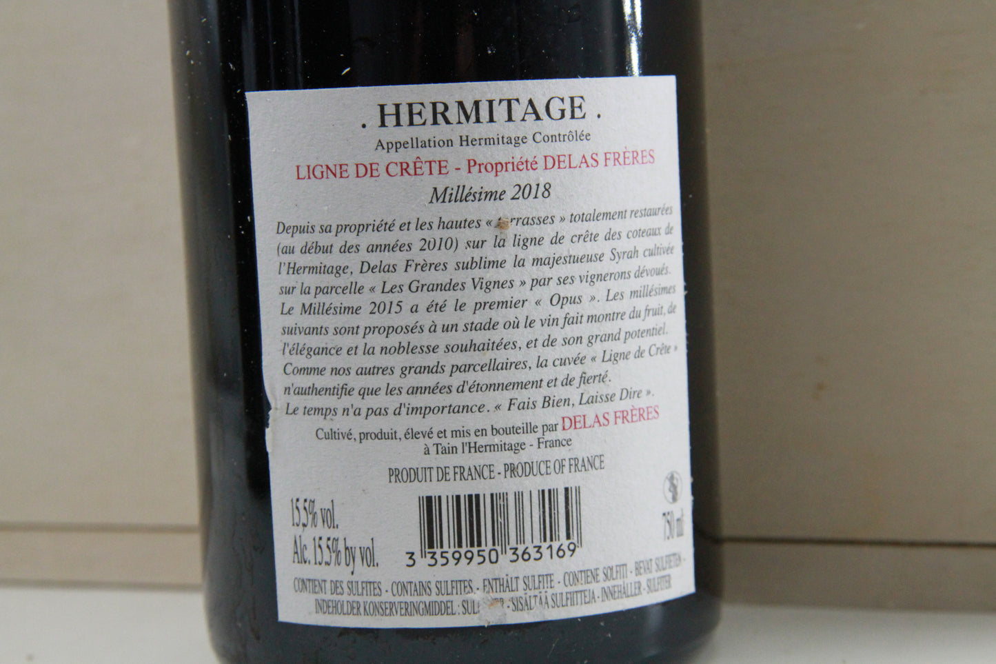 Coffret Hermitage "Ligne De Crête". ** 2015-2016-2017-2018 ** Delas - Eric-Dixvins