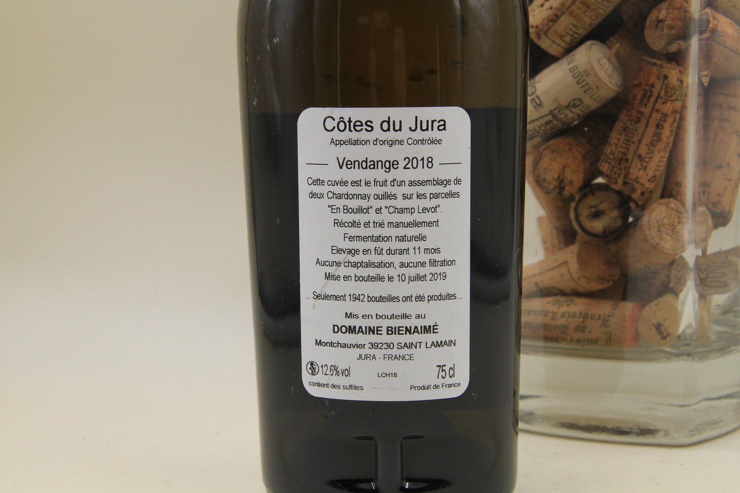 Cote de Jura Le Chardonnay ** 2018 ** Domaine Bienaimé - Eric-Dixvins