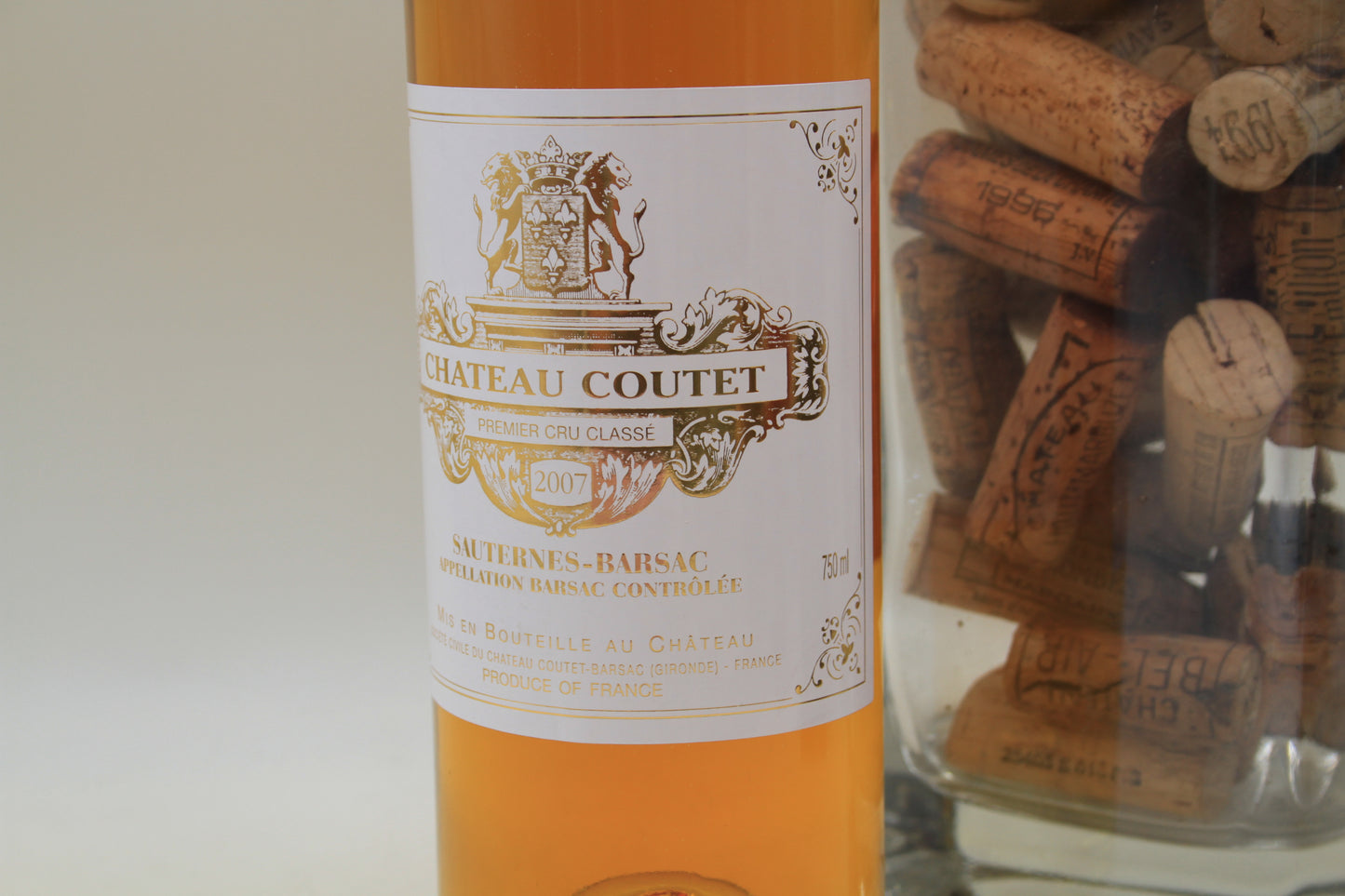 Chateau Coutet ** 2007 ** 1er Grand Cru Classé Sauternes - Eric-Dixvins