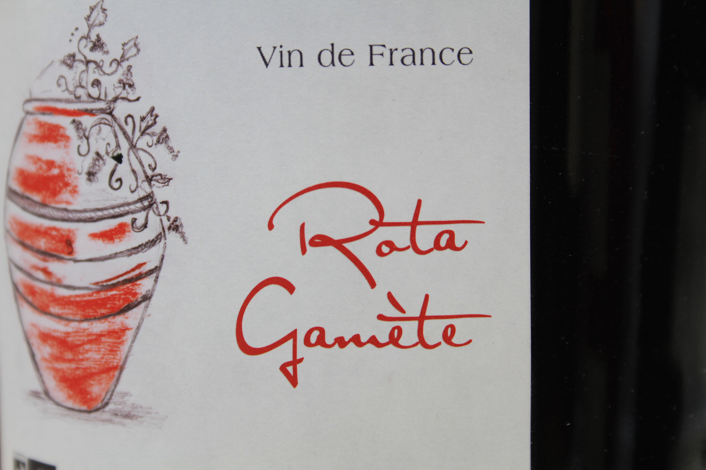 Rota Gamete** ** Anne et JF Ganevat Double magnum. 3 Litres - Eric-Dixvins