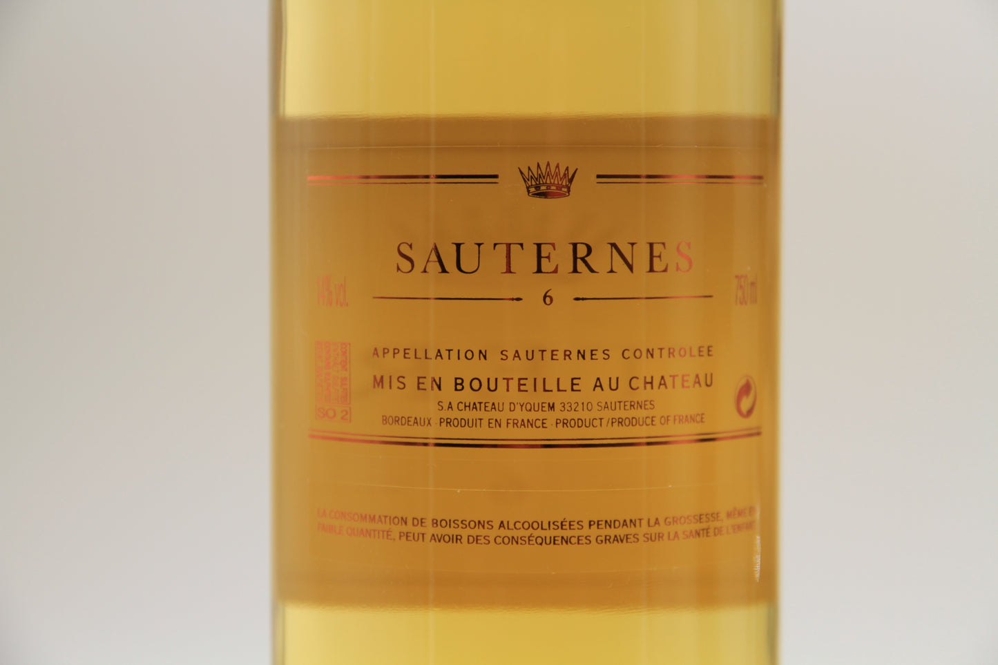 - Sauternes N° 6 Chateau Yquem. Sauternes - Eric-Dixvins