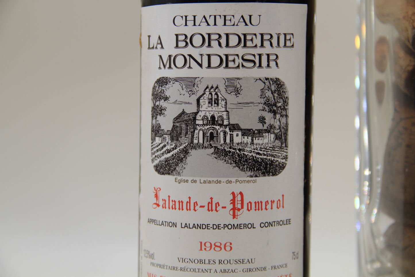 Chateau La Borderie Mondesir ** 1986 ** Lalande De Pomerol - Eric-Dixvins