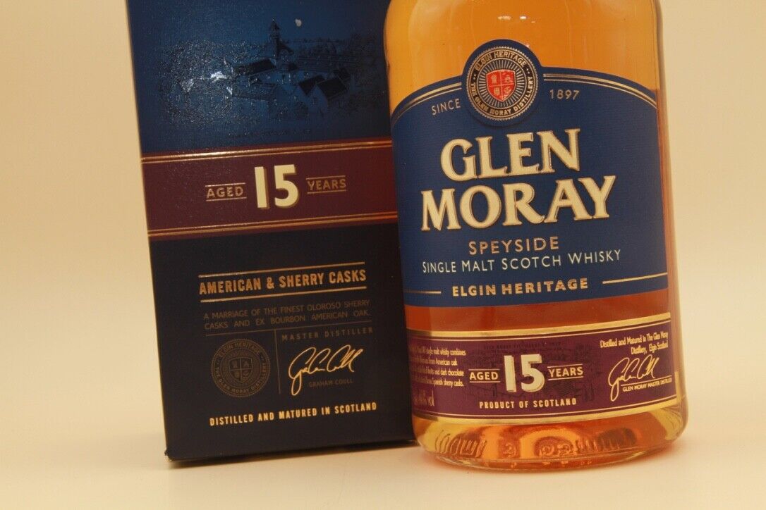 Glen Moray ** 15Years ** Single Malt Scotch Whisky. Elgin Heritage - Eric-Dixvins