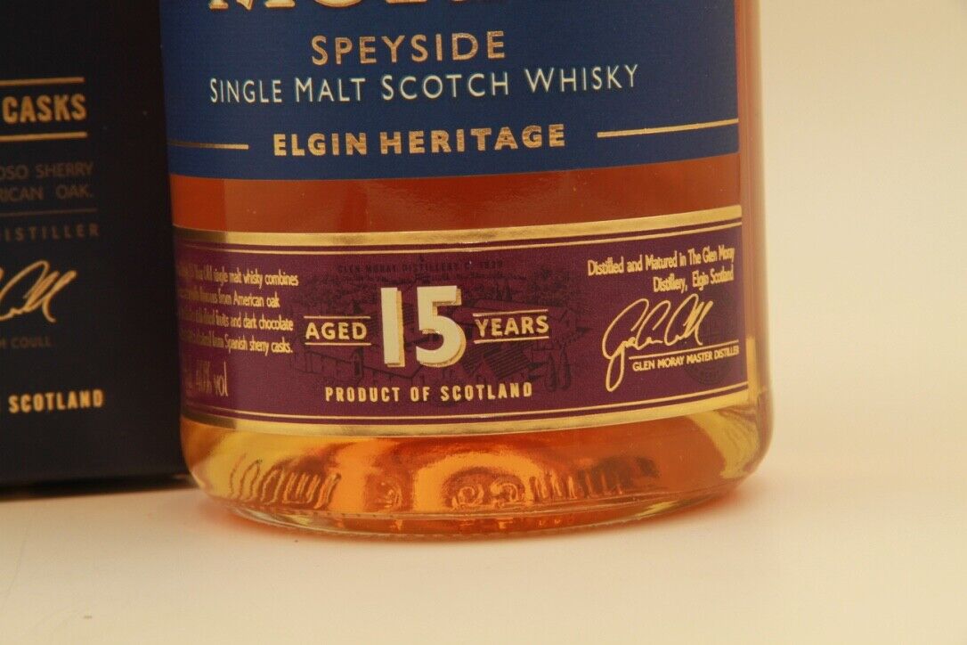 Glen Moray ** 15Years ** Single Malt Scotch Whisky. Elgin Heritage - Eric-Dixvins