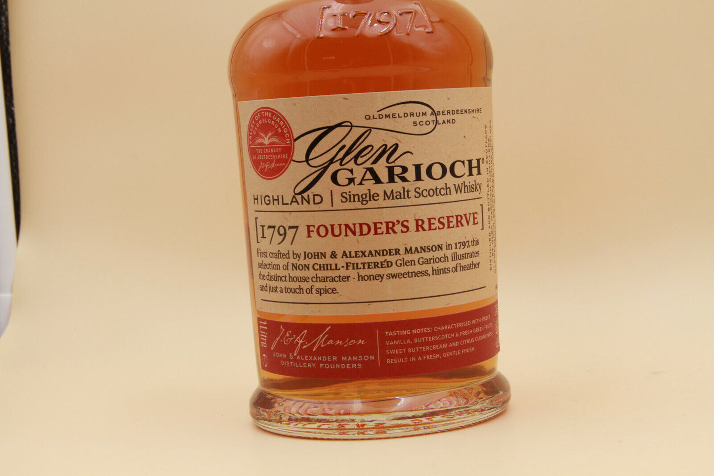 Glen Garioch **1797 Founder's Reserve **Highland Single Malt Scotch Whisky 1litre - Eric-Dixvins