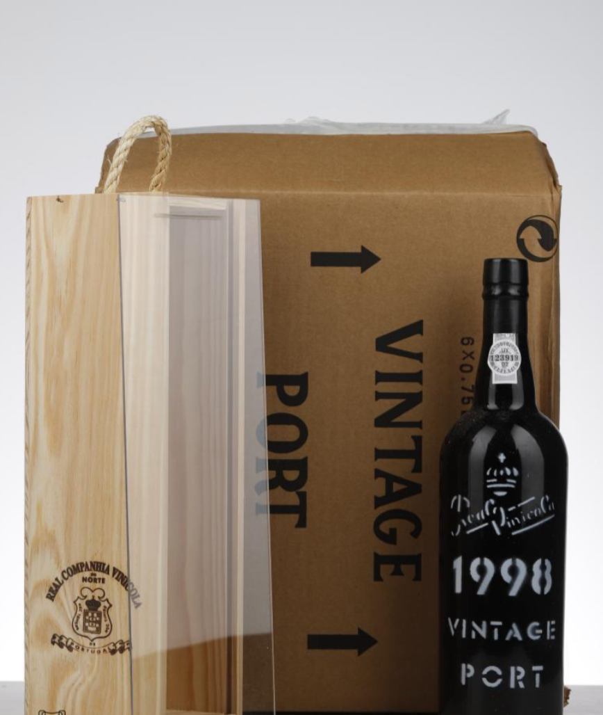 Real Vinicola Vintage 1998 Porto en caisse-bois