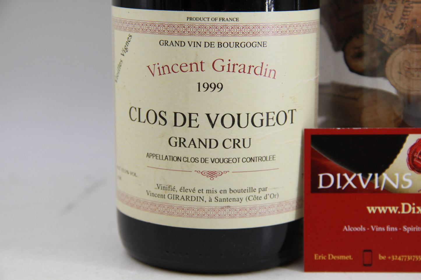 Clos De Vougeot  Grand Cru   ** 1999 **  Vincent Girardin - Eric-Dixvins