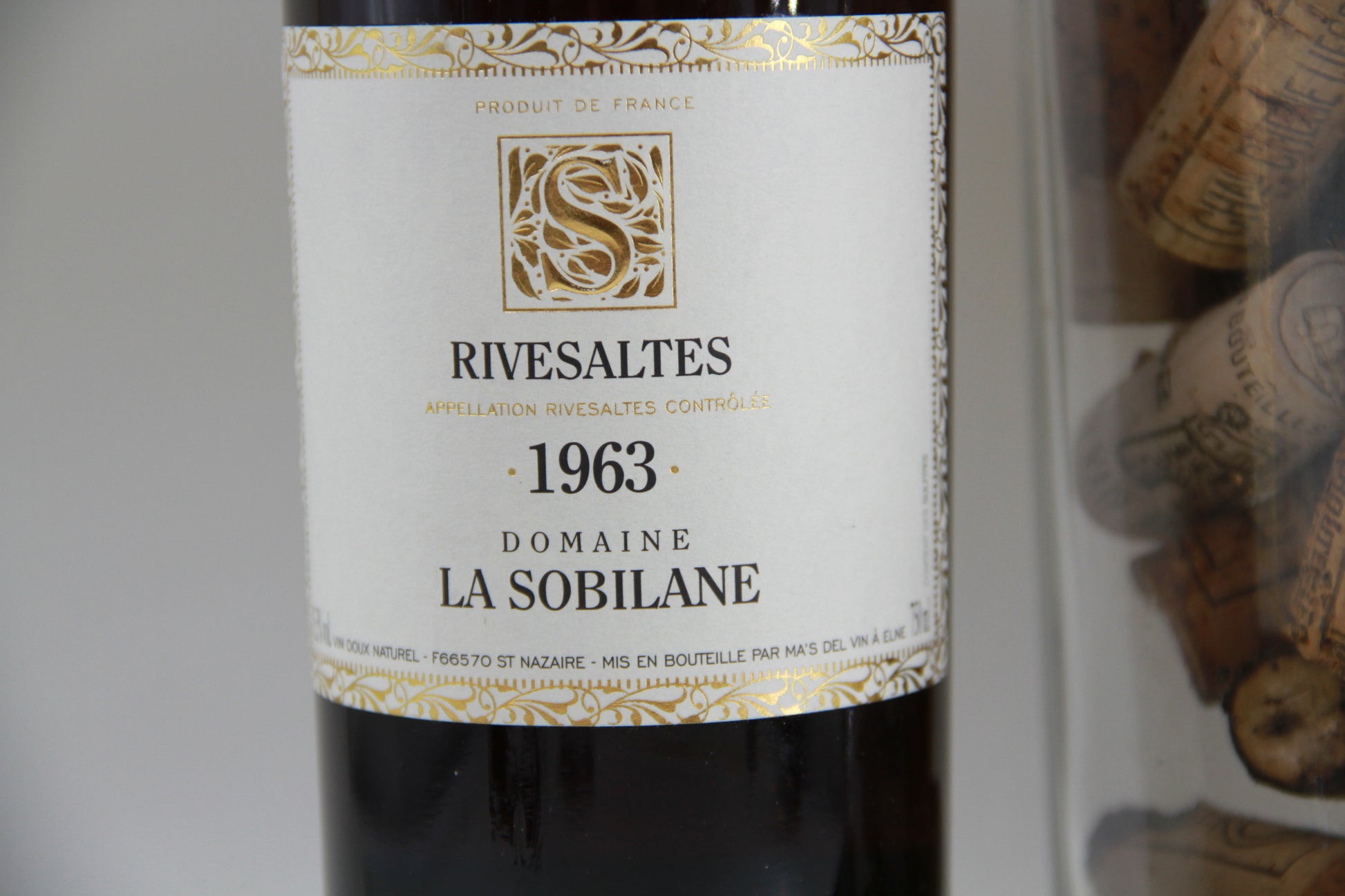 Rivesaltes   ** 1963 **  Domaine La Sobilane - Eric-Dixvins