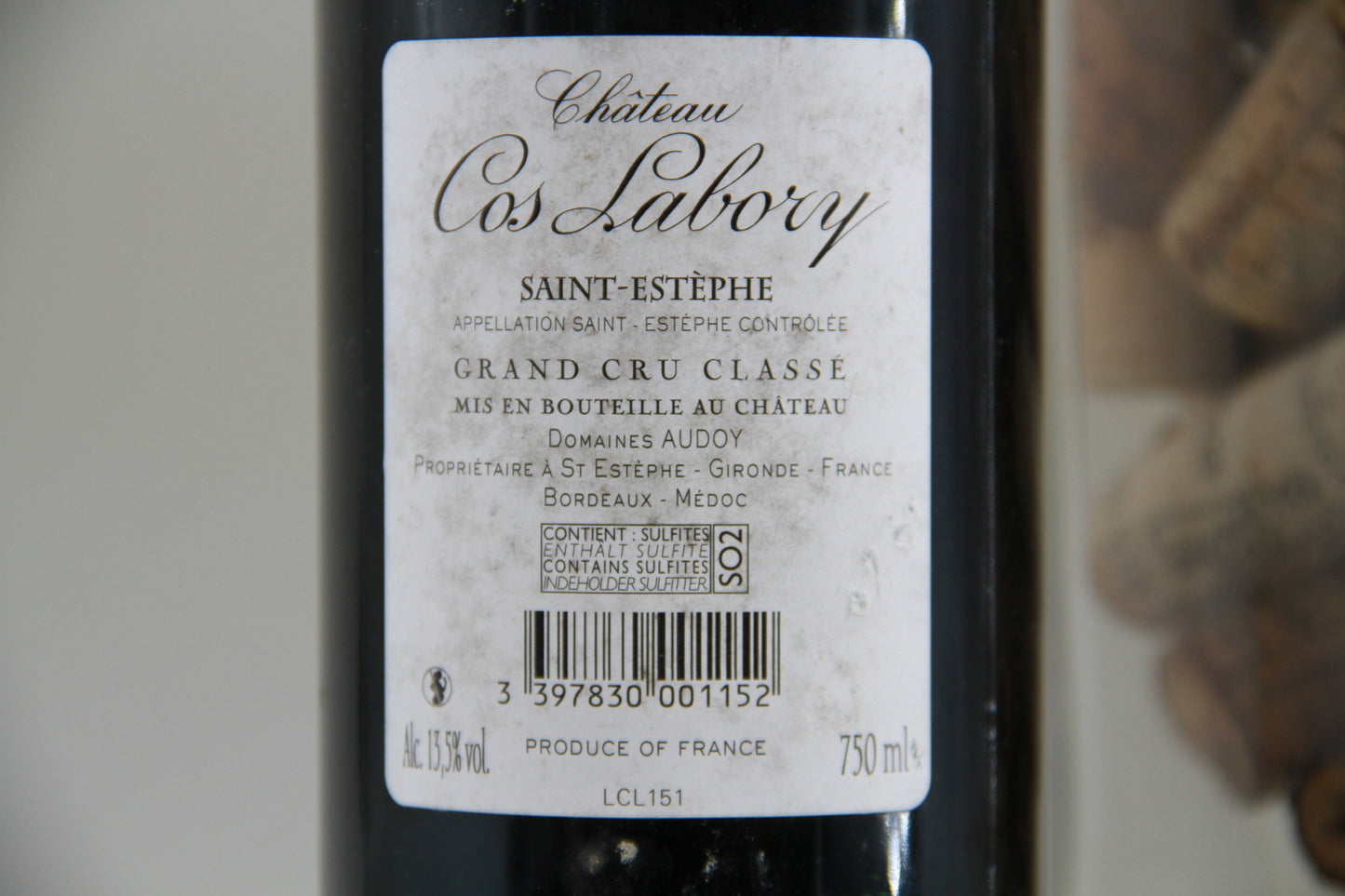 Chateau Cos Labory ** 2015 ** Saint Estéphe Grand Cru Classé (Copie) - Eric-Dixvins