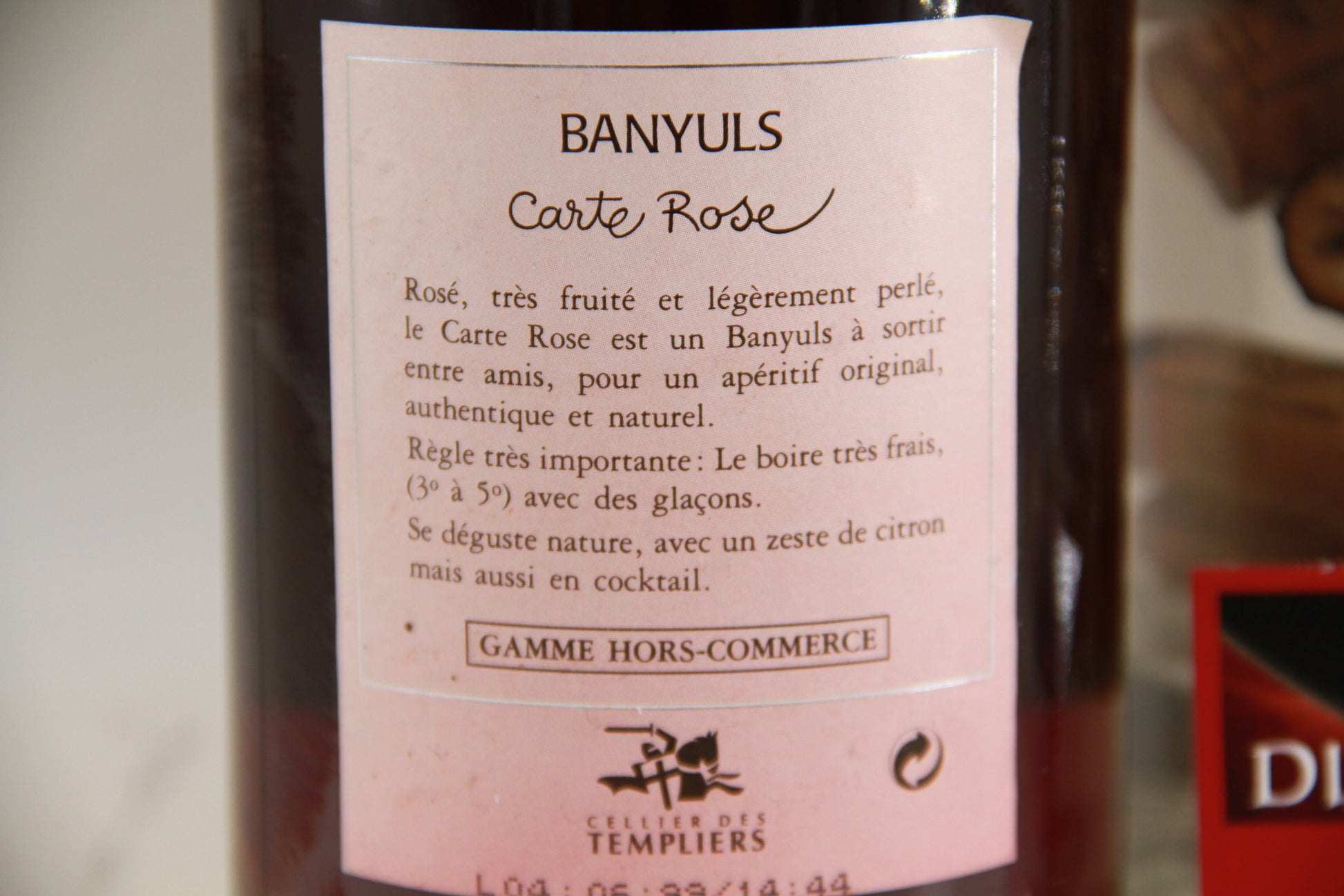 Banyuls " Carte Rosé " Cellier des Templiers - Eric-Dixvins