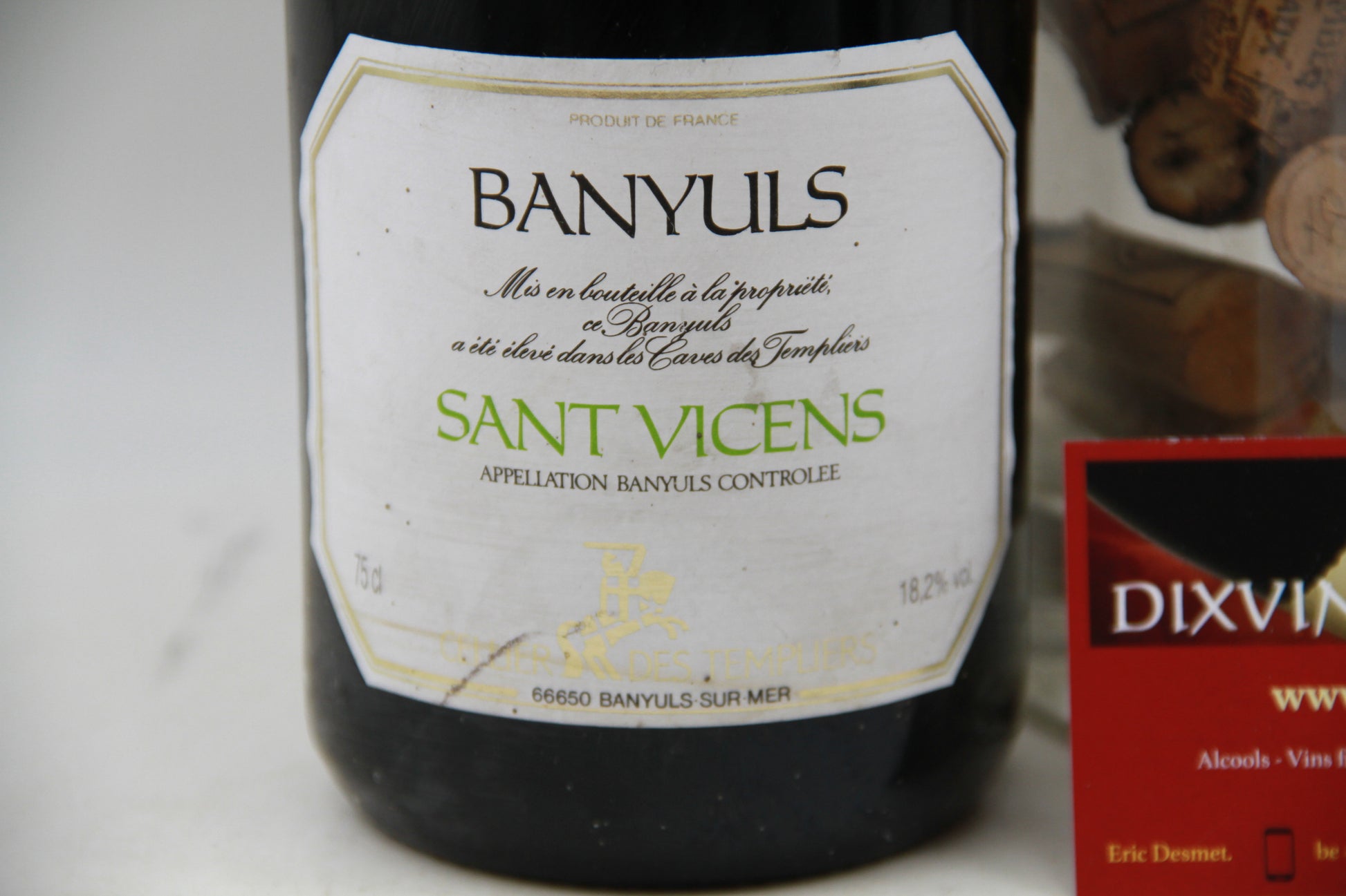 Banyuls  Sant Vicens  ** Sec **  " Cellier des Templiers - Eric-Dixvins