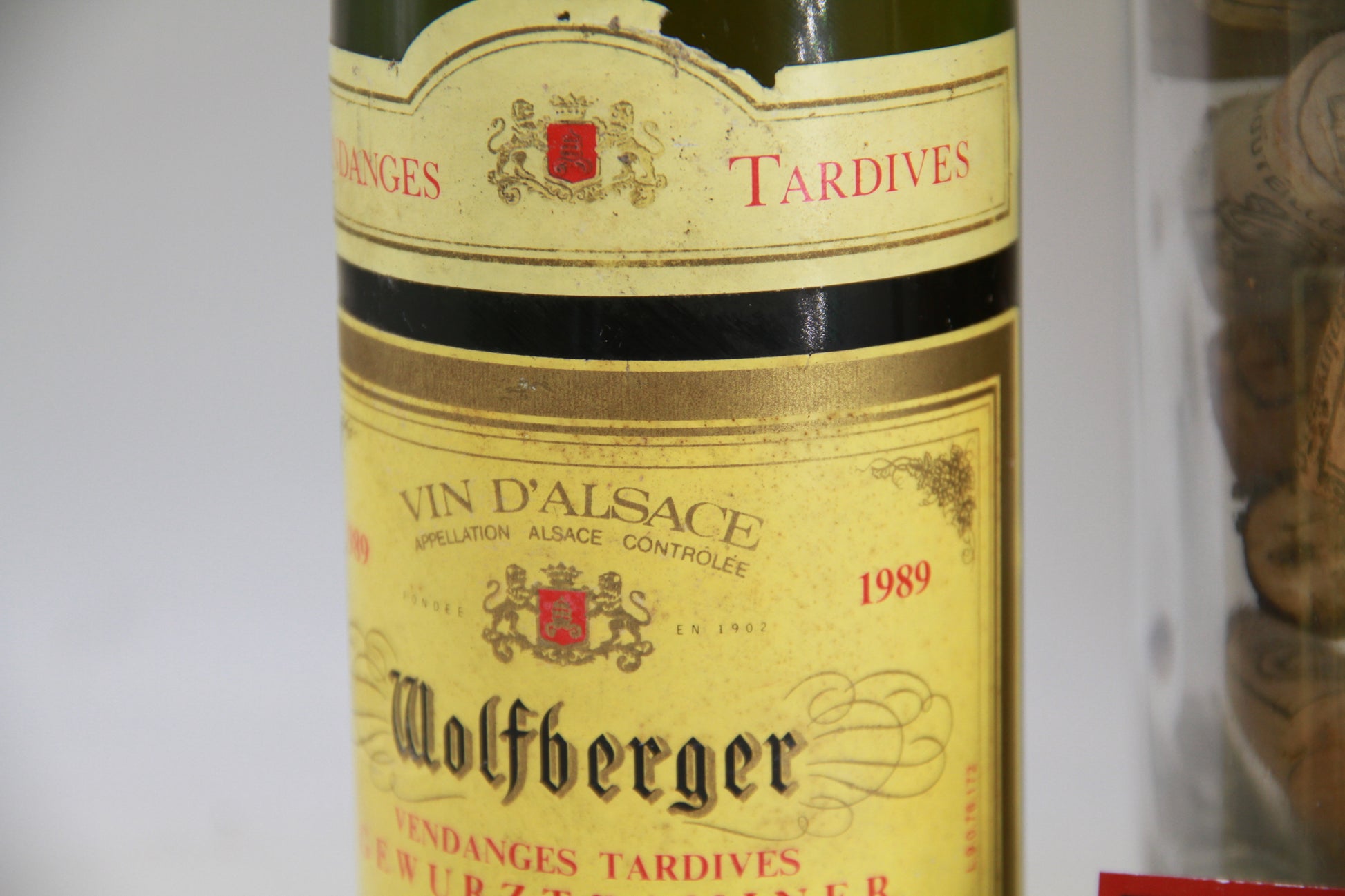 Gewurztraminer  &nbsp;" Vendanges Tardives "  1989  Wolfberger - Eric-Dixvins