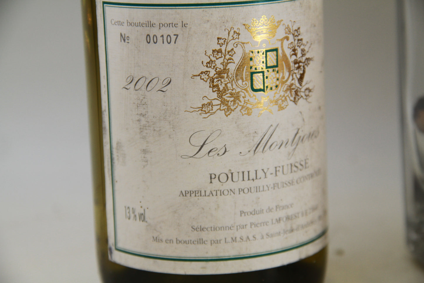 - Pouilly-Fuissé  " Les Montjoies " ** 2002 ** P Laforest - Eric-Dixvins