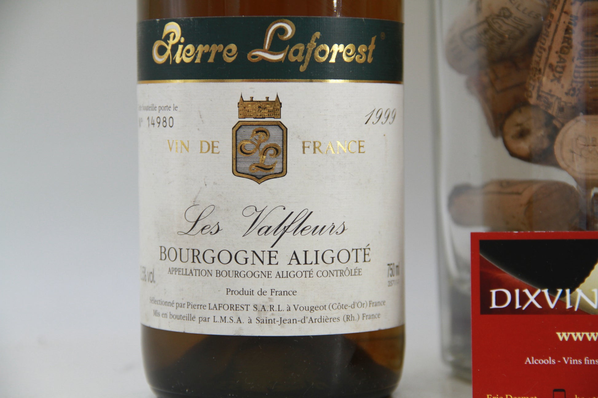 Bourgogne Aligoté " Les Valfleurs  " ** 1999 ** P Laforest - Eric-Dixvins