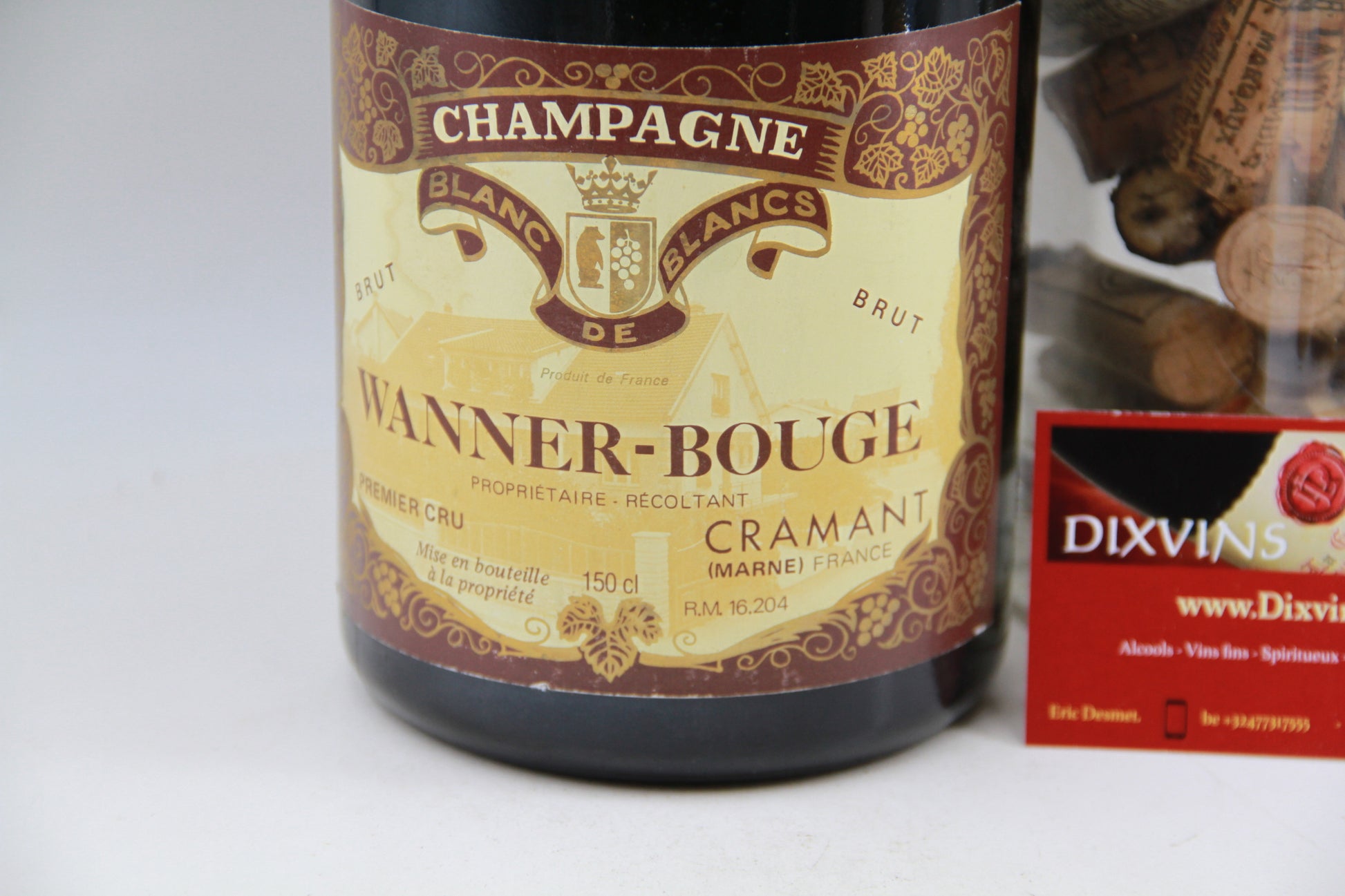 Champagne Wanner Bouge " Brut "  Cramant  1,5L Magnum - Eric-Dixvins