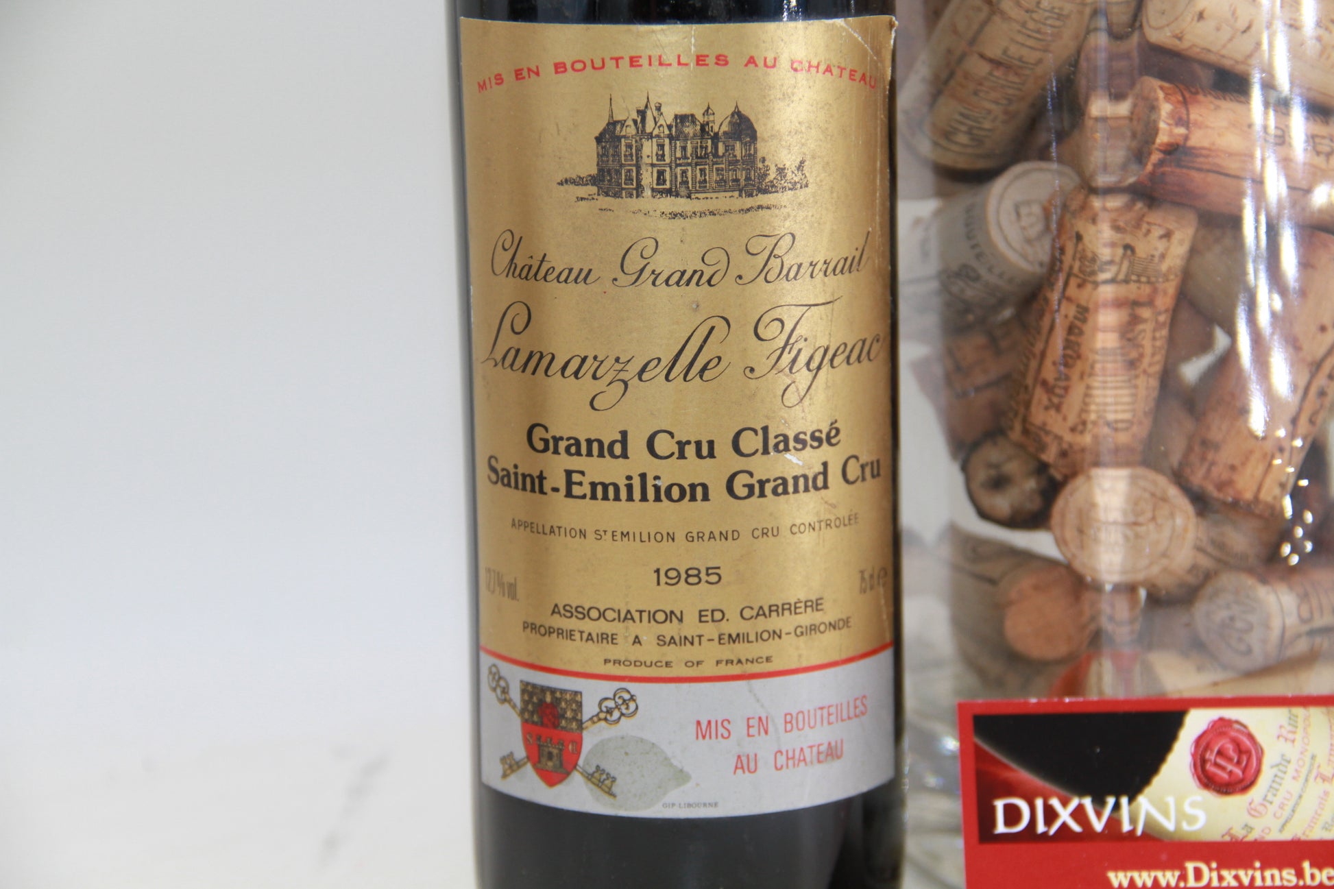 Chateau Grand Barrail Lamarzelle Figeac   Grand Cru Classé Saint Emilion  1985 - Eric-Dixvins