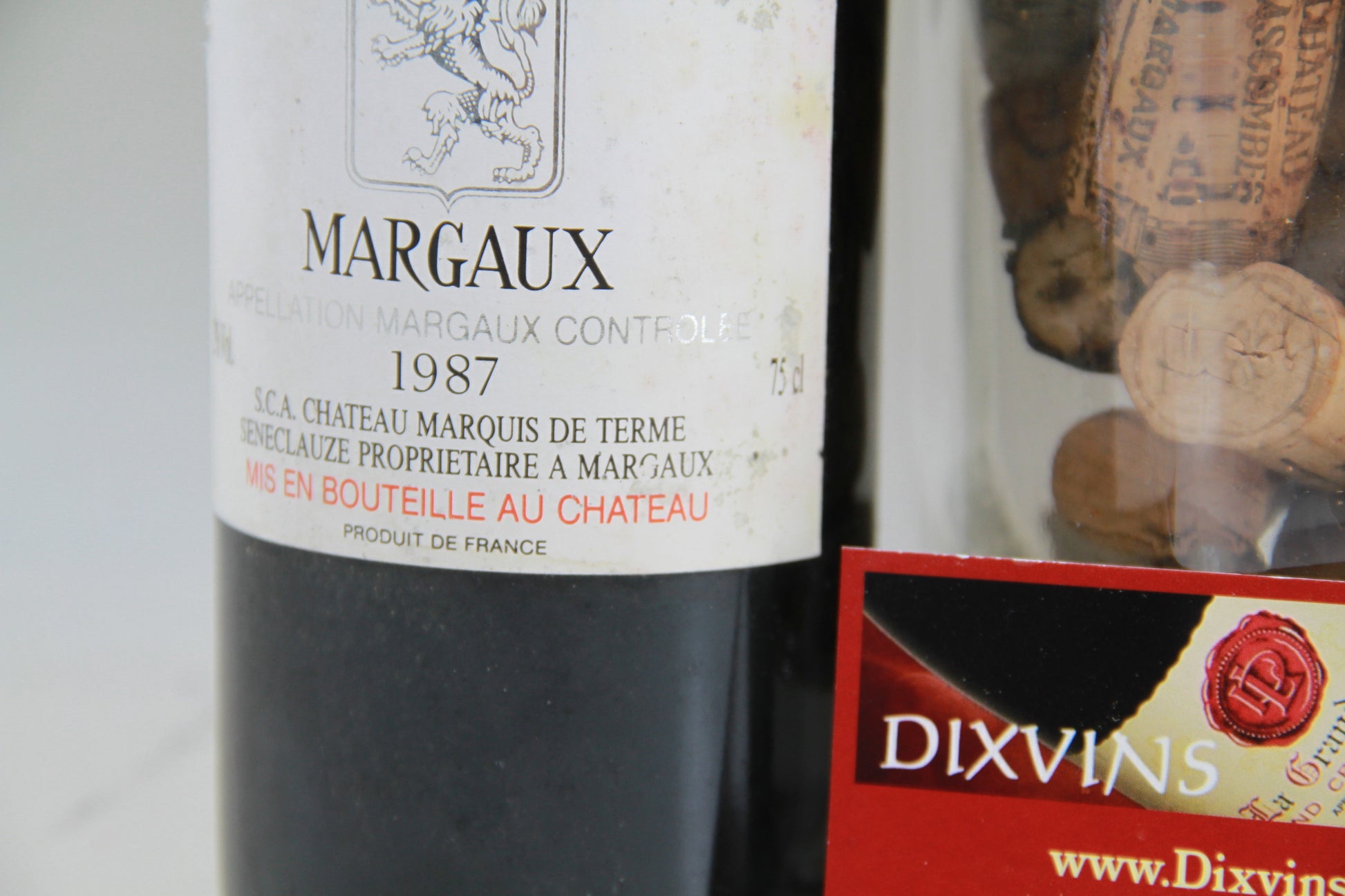 Chateau Marquis des Termes 1987  Grand Cru Classé Margaux - Eric-Dixvins