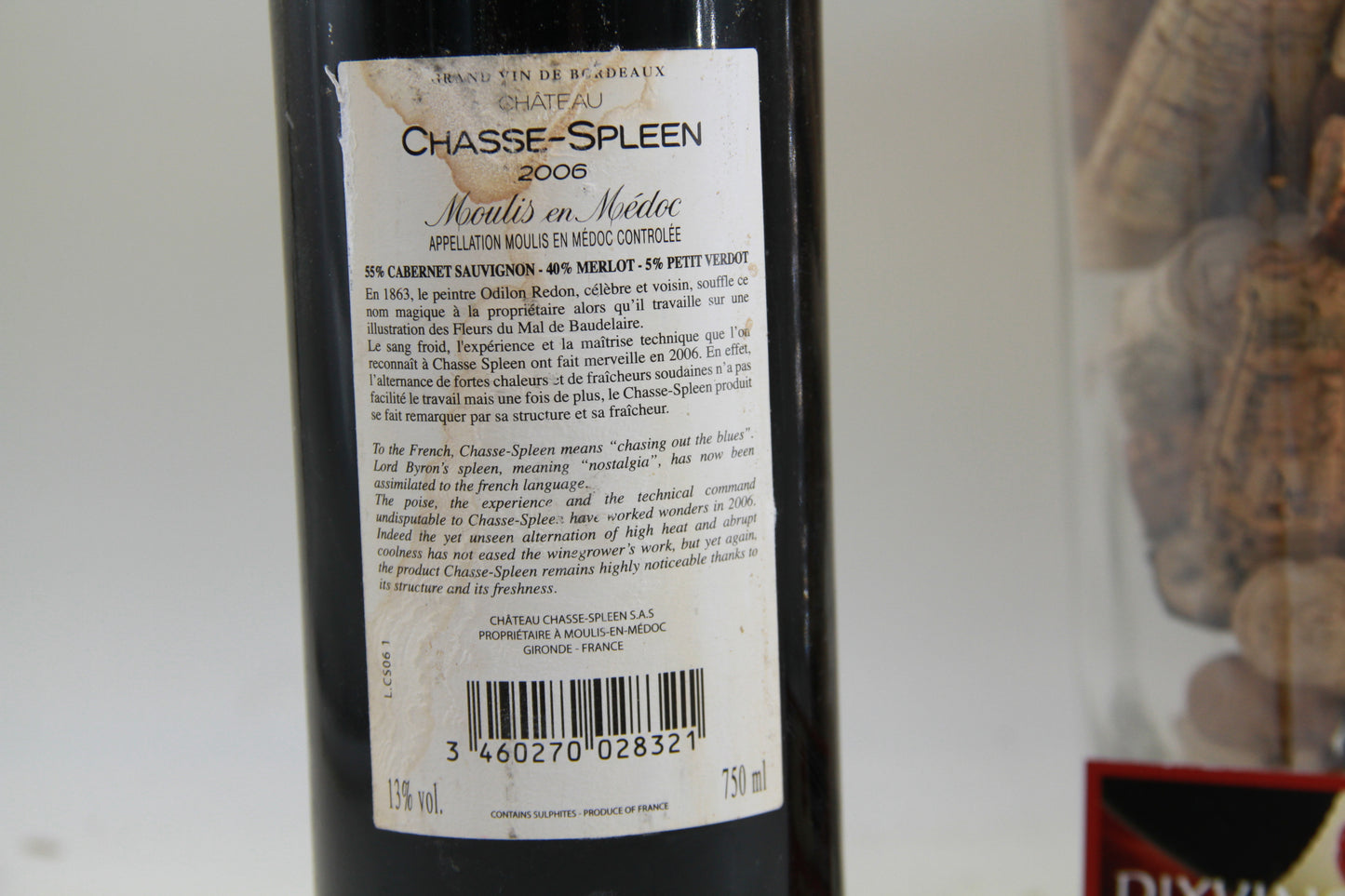 Chateau Chasse Spleen 2006 Moulis en Médoc - Eric-Dixvins