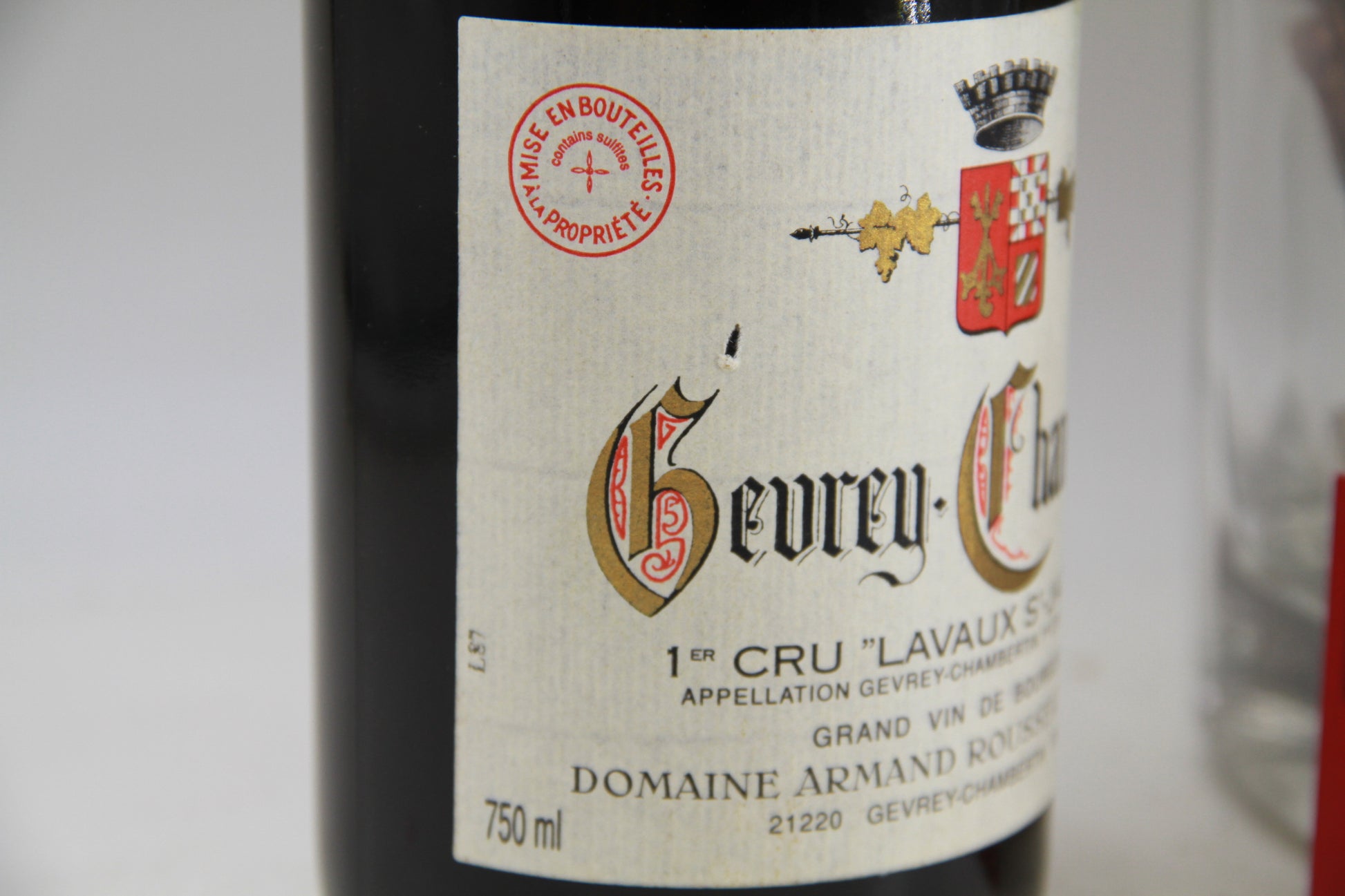 Gevrey-Chambertin 1er Cru Lavaux Saint  Domaine Armand Rousseau 2008 - Eric-Dixvins