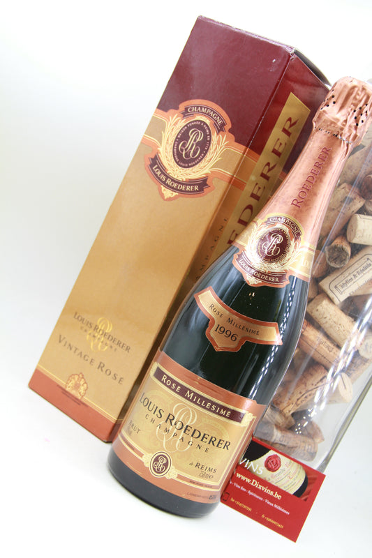 Champagne Roederer Vintage Rosé  1996  en coffret - Eric-Dixvins