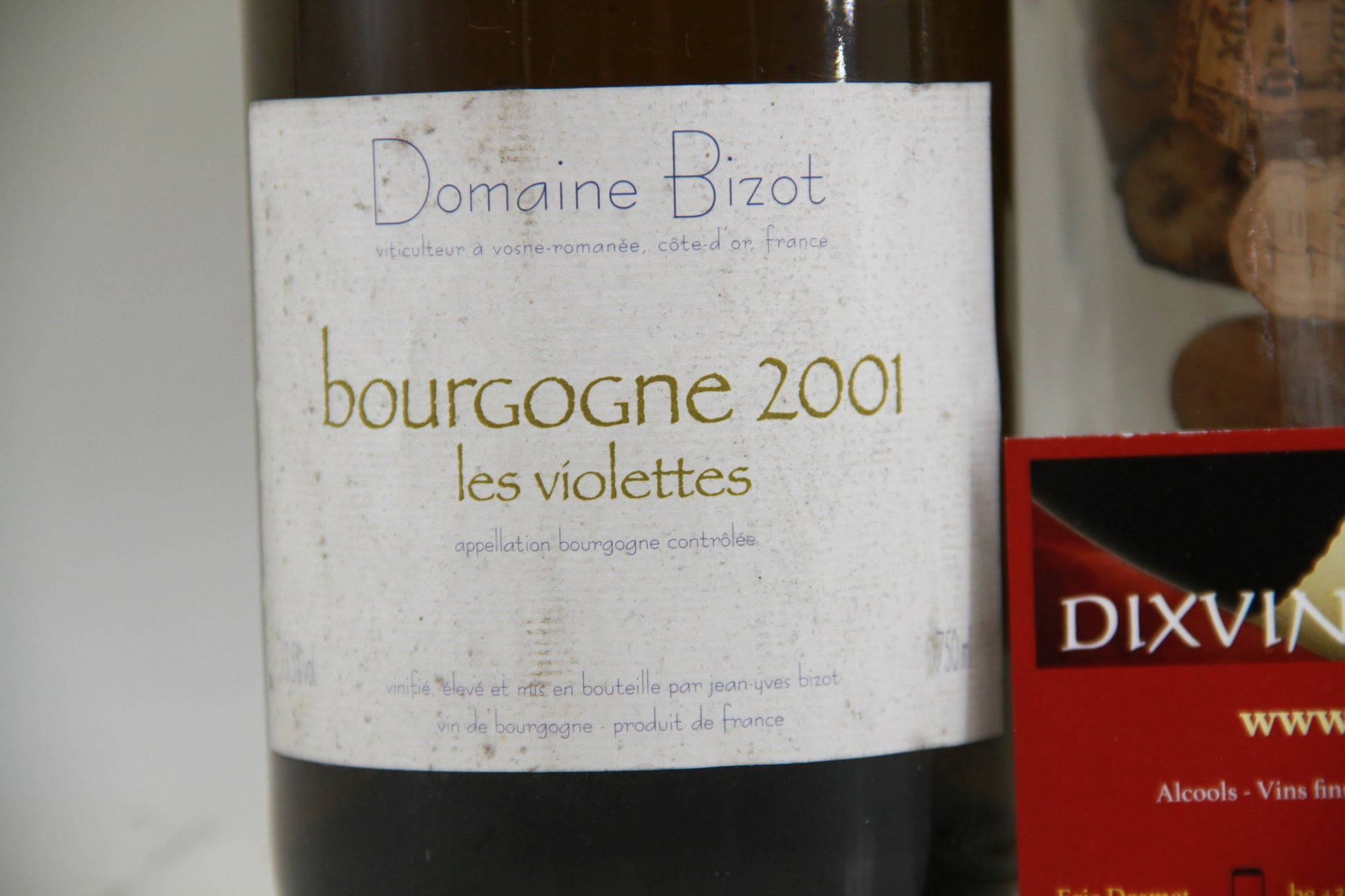 2001  Bourgogne Les Violettes  Domaine Bizot - Eric-Dixvins