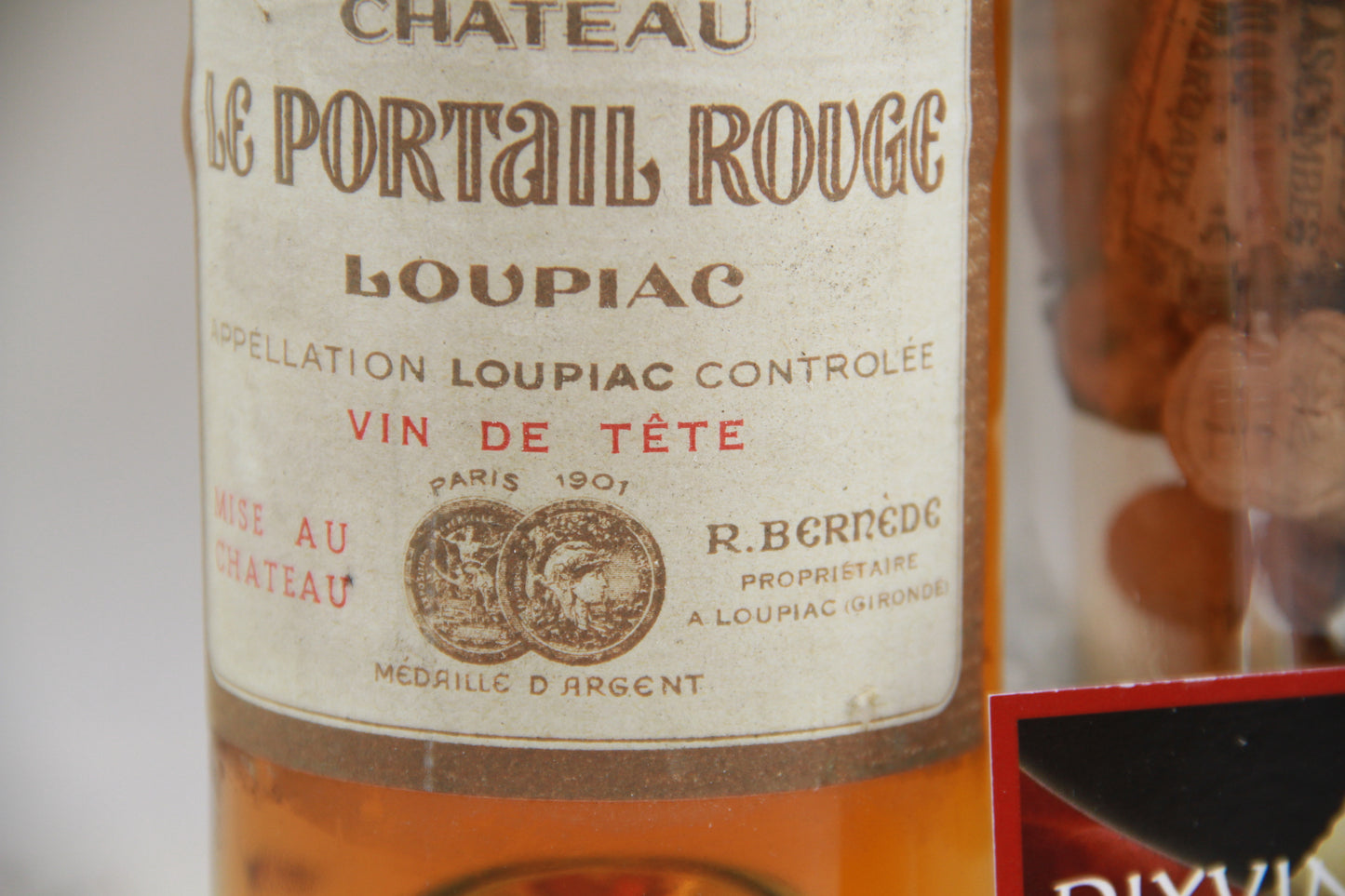 Chateau Le Portail Rouge Loupiac Vin De Tète 1950