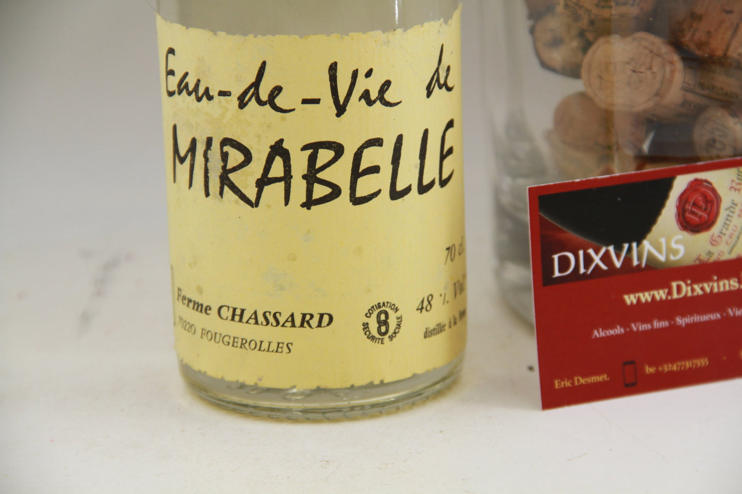 Eau de vie de Mirabelle 48% vol.  Ferme Chassard