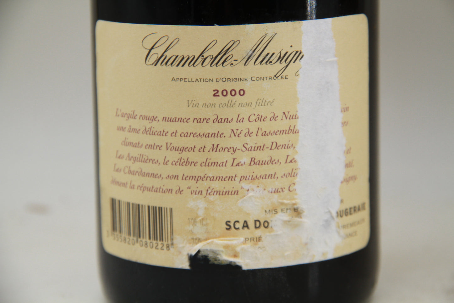 Chambolle Musigny Domaine de la Vougeraie 2000