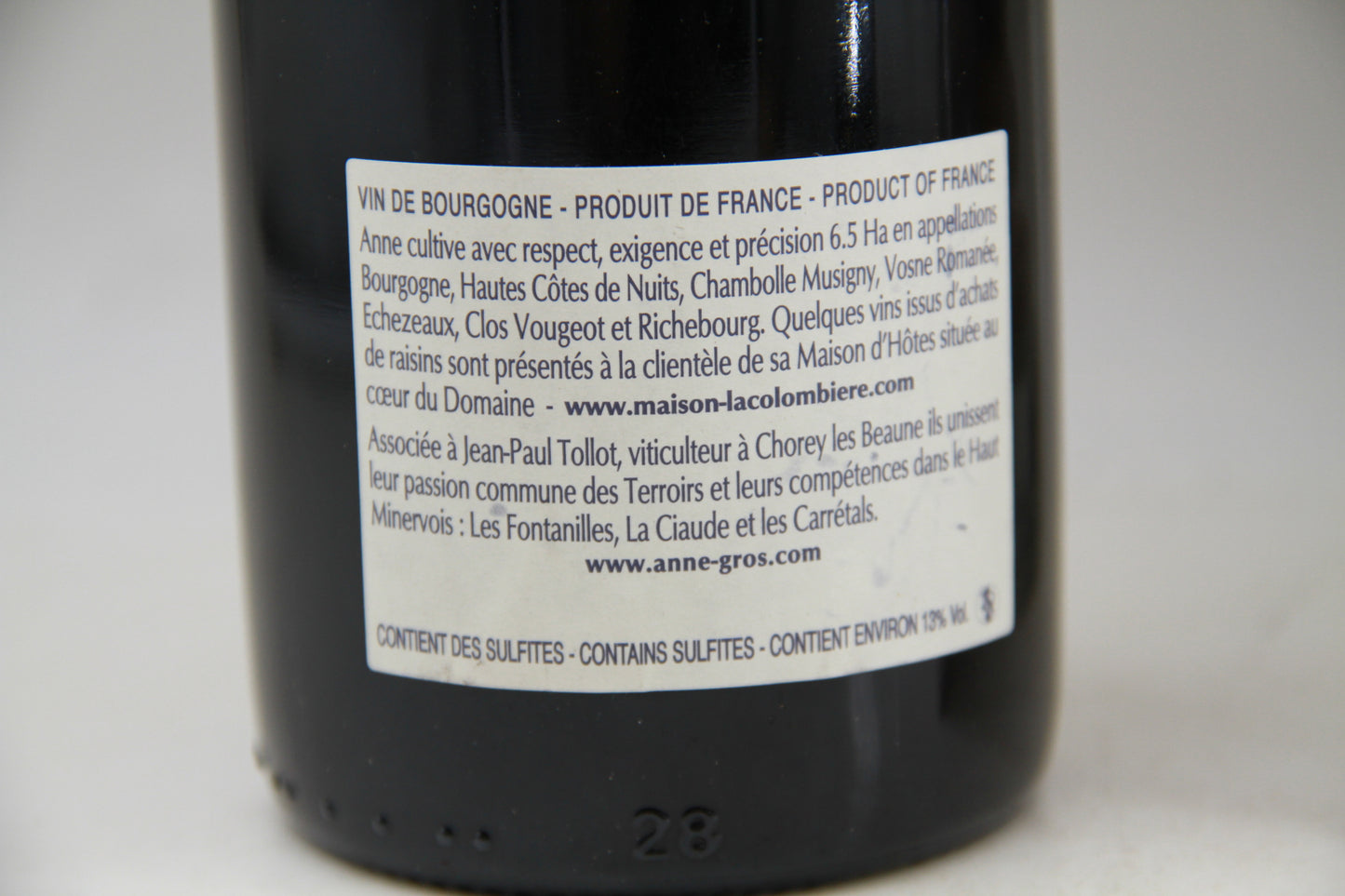 Bourgogne 'Pinot noir '  Domaine Anne Gros 2012