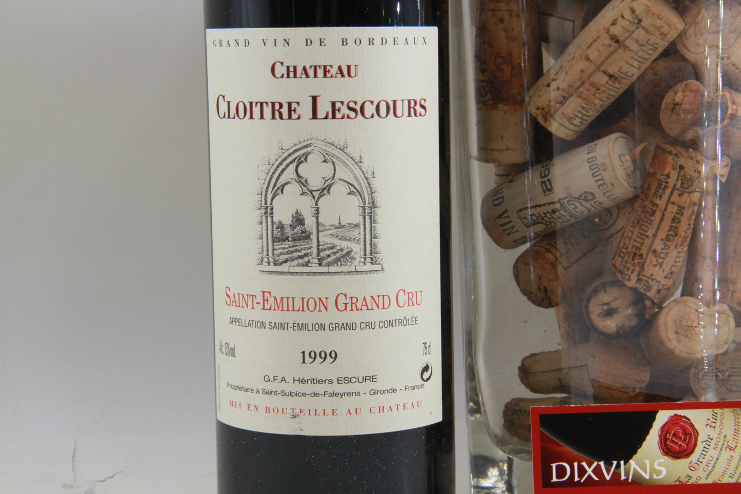 Chateau Cloitre lescours Saint émilion grand cru 1999