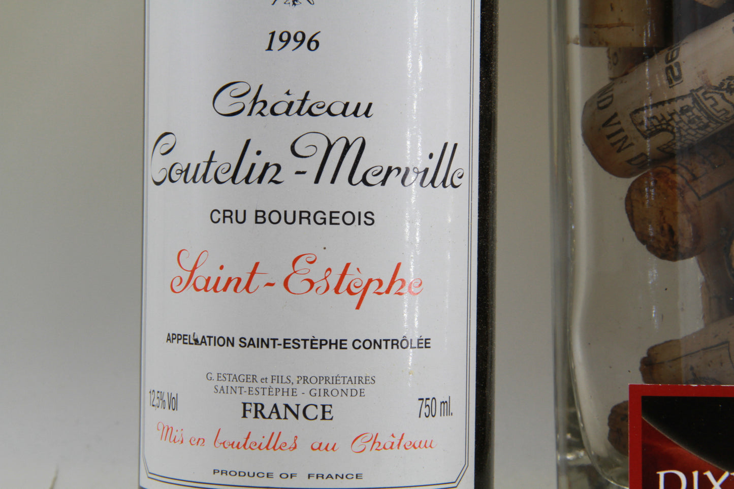 Chateau Coutelin-Merville  Cru Bourgeois Saint Éstephe 1996